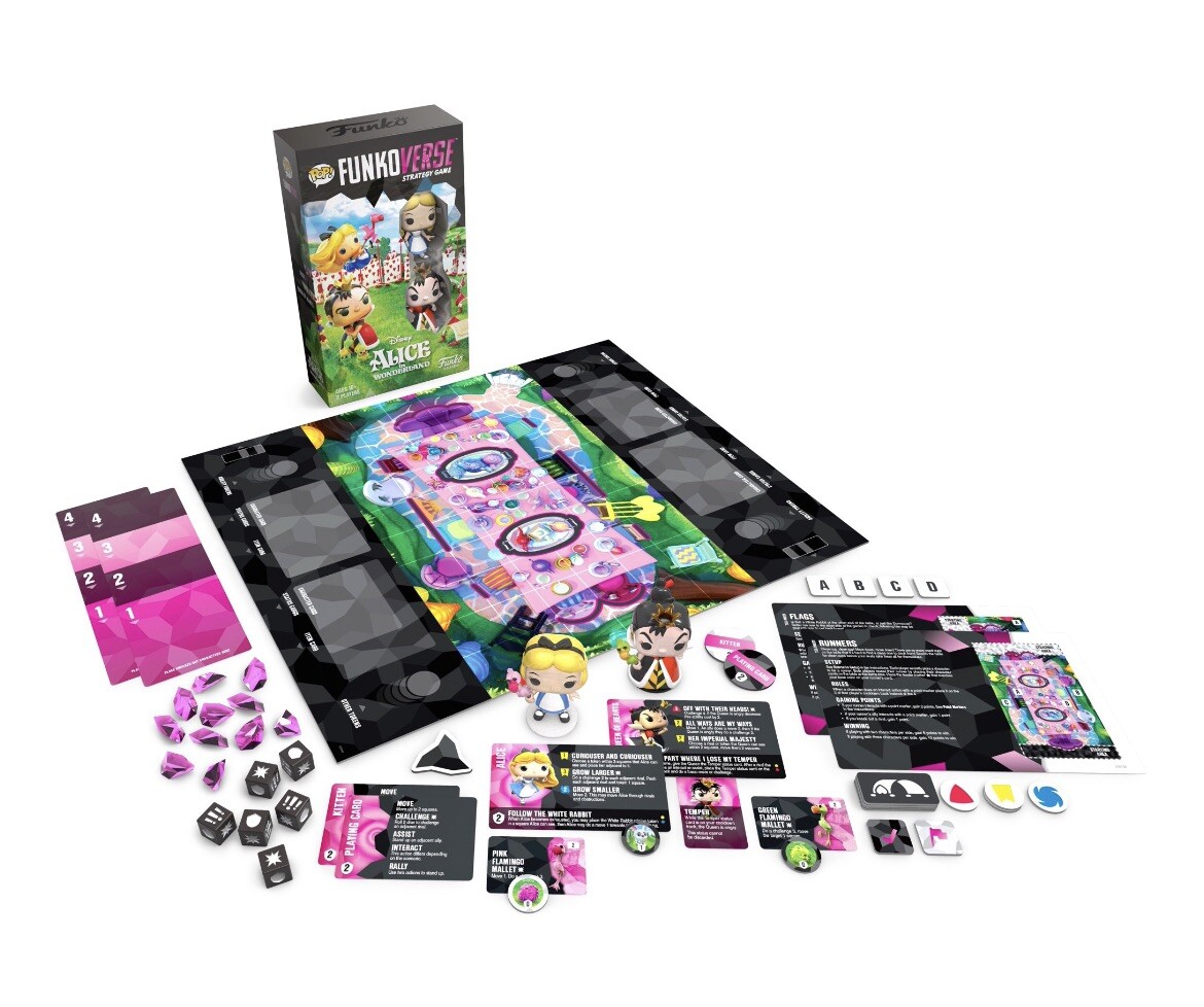 Pop! Funkoverse – Alice in Wonderland 100 CHASE Funko Games Strategy Board Game