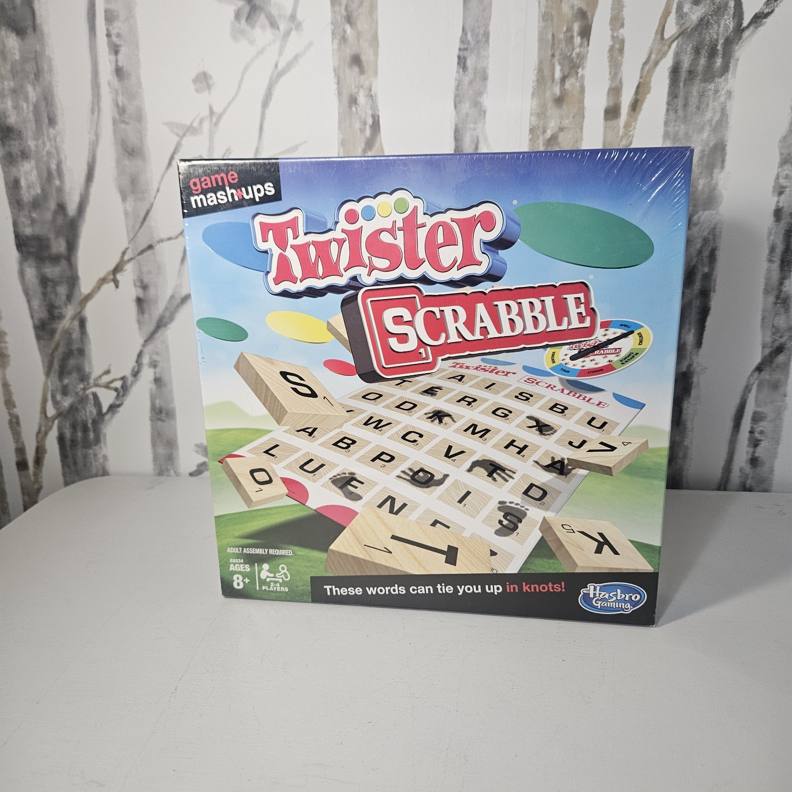 Game Mashups Twister Scrabble Game Brand New Hasbro Family Fun Vacation Sealed