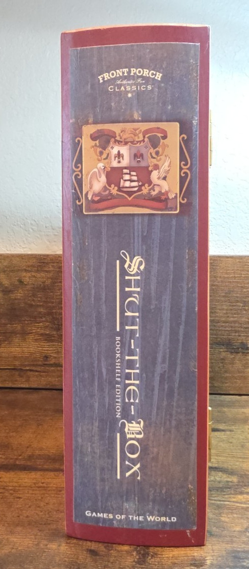 Shut the Box Board Game Front Porch Classics Bookshelf Edition Wood Complete
