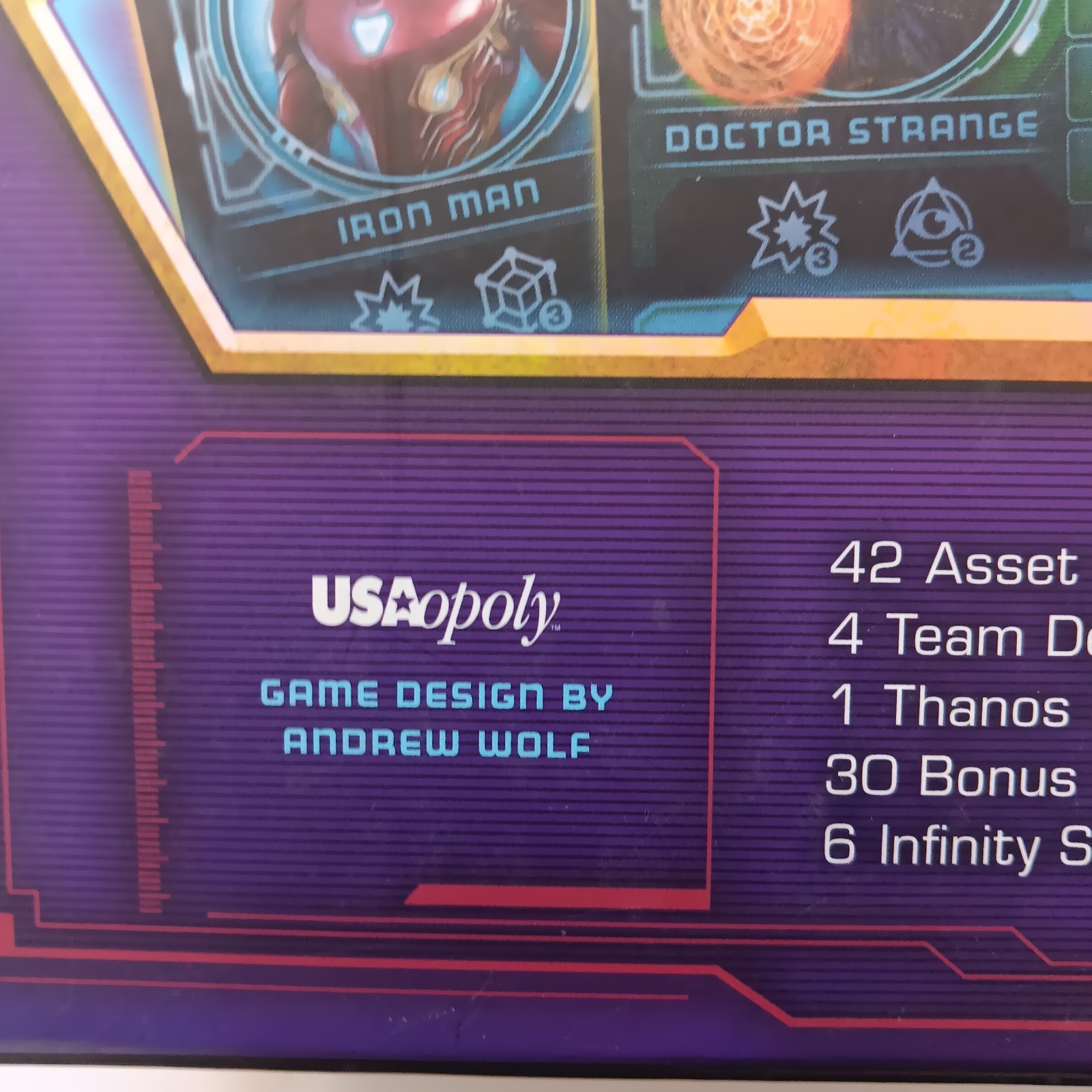Marvel Avengers Infinity War Thanos Rising Game USAopoly 2018