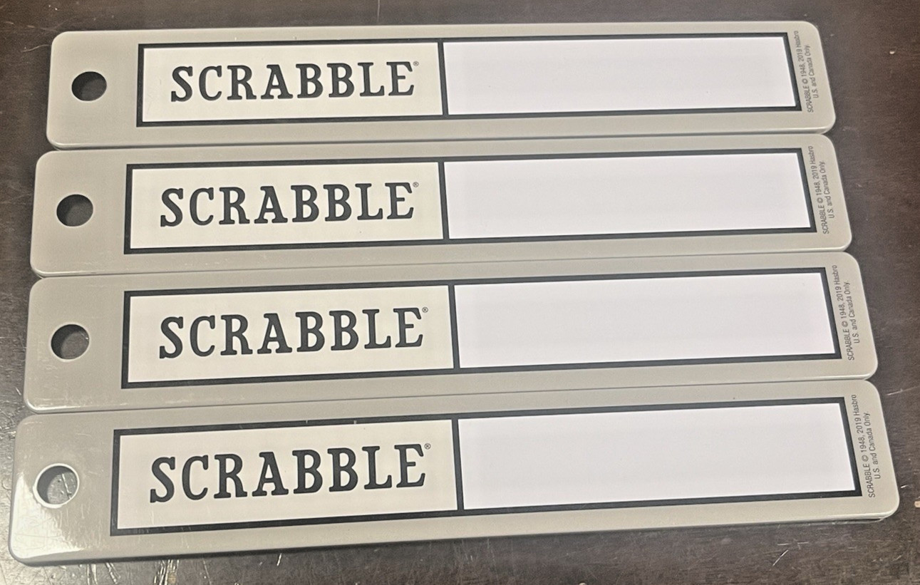 Scrabble Deluxe Vintage 2-in-1 Wall Edition with Dry Erase Message Note Board