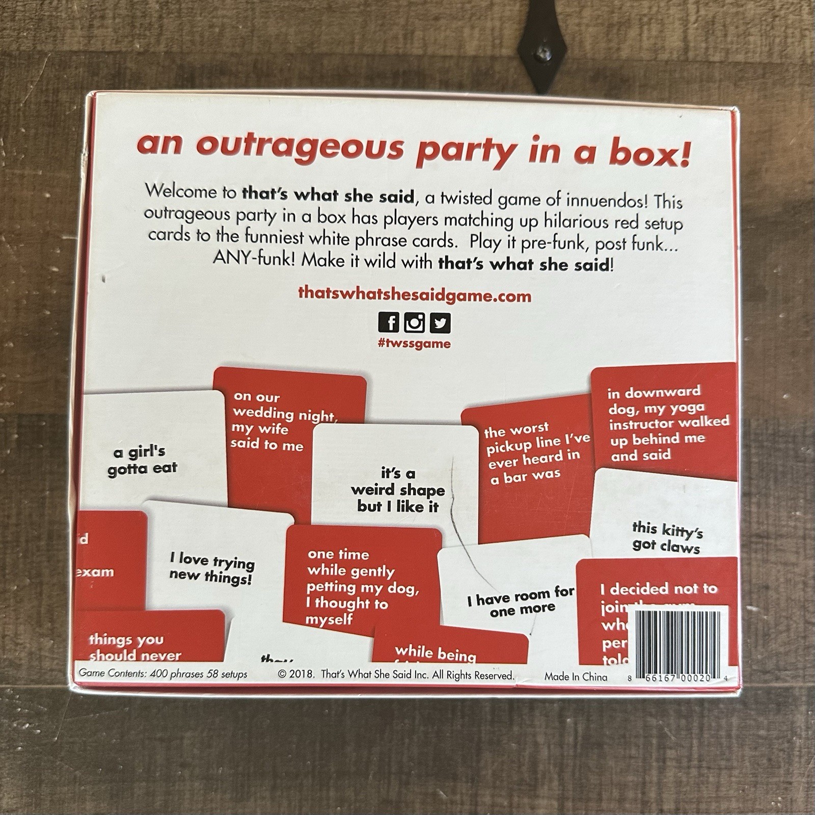 That’s What She Said – A Twisted Game of Innuendos