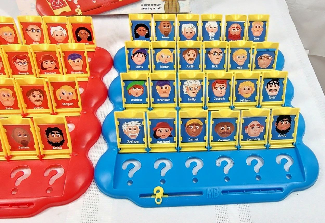 Guess Who ? Board Game Complete 2003 Milton Bradley Matching Memory Family