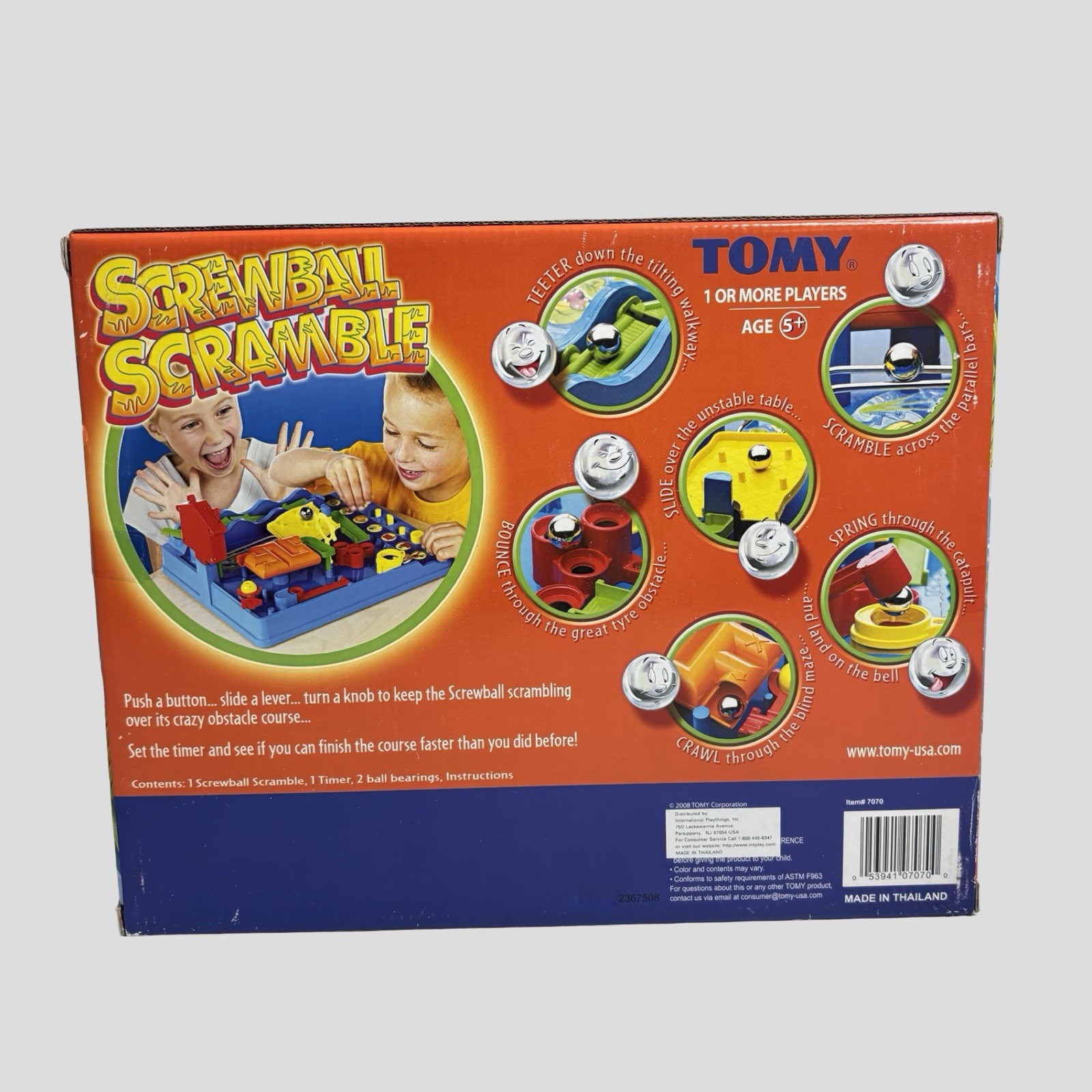Tomy Screwball Scramble Obstacle Course Maze Board Game Complete 2008