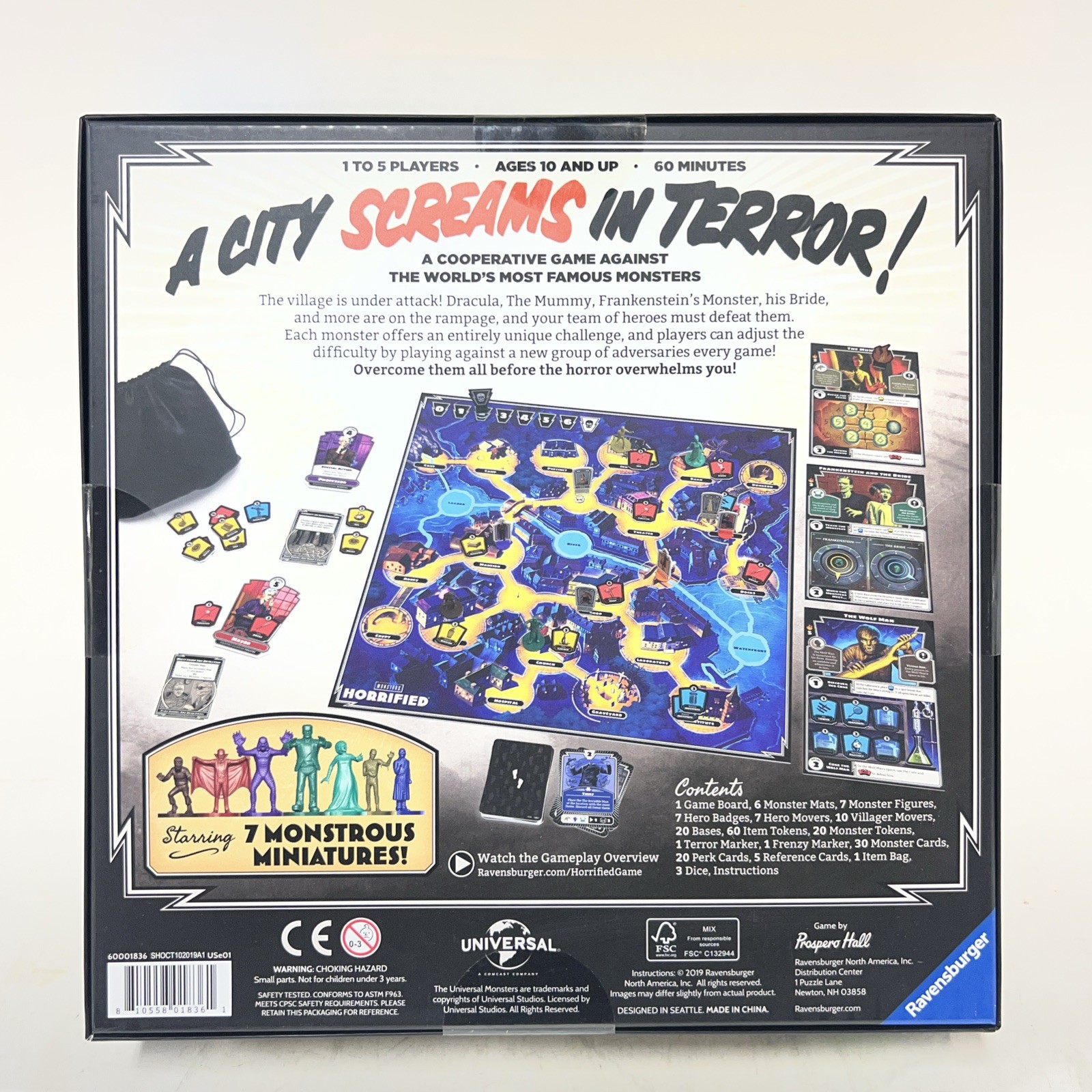 Ravensburger Horrified Universal Monsters Strategy Board Game NEW Sealed