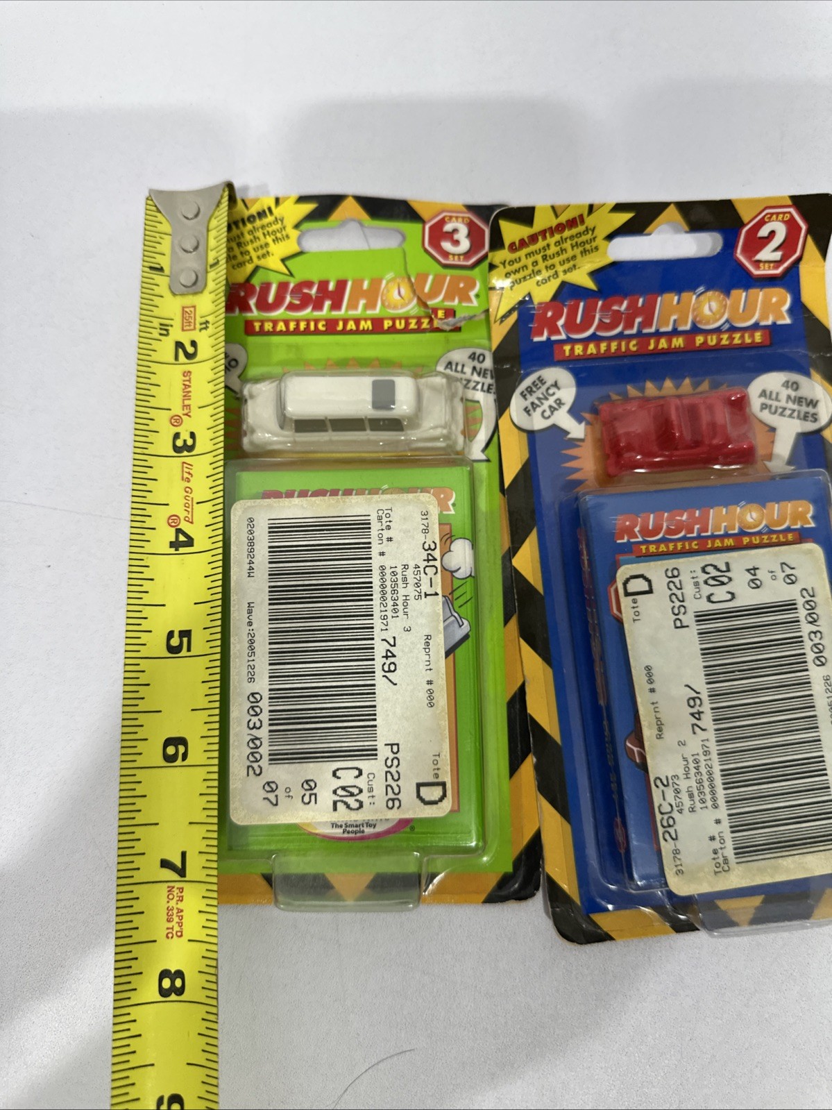 Vintage Rush Hour Traffic Jam Puzzle Add-On Card Set 2 & 3 Car Limo New & Sealed