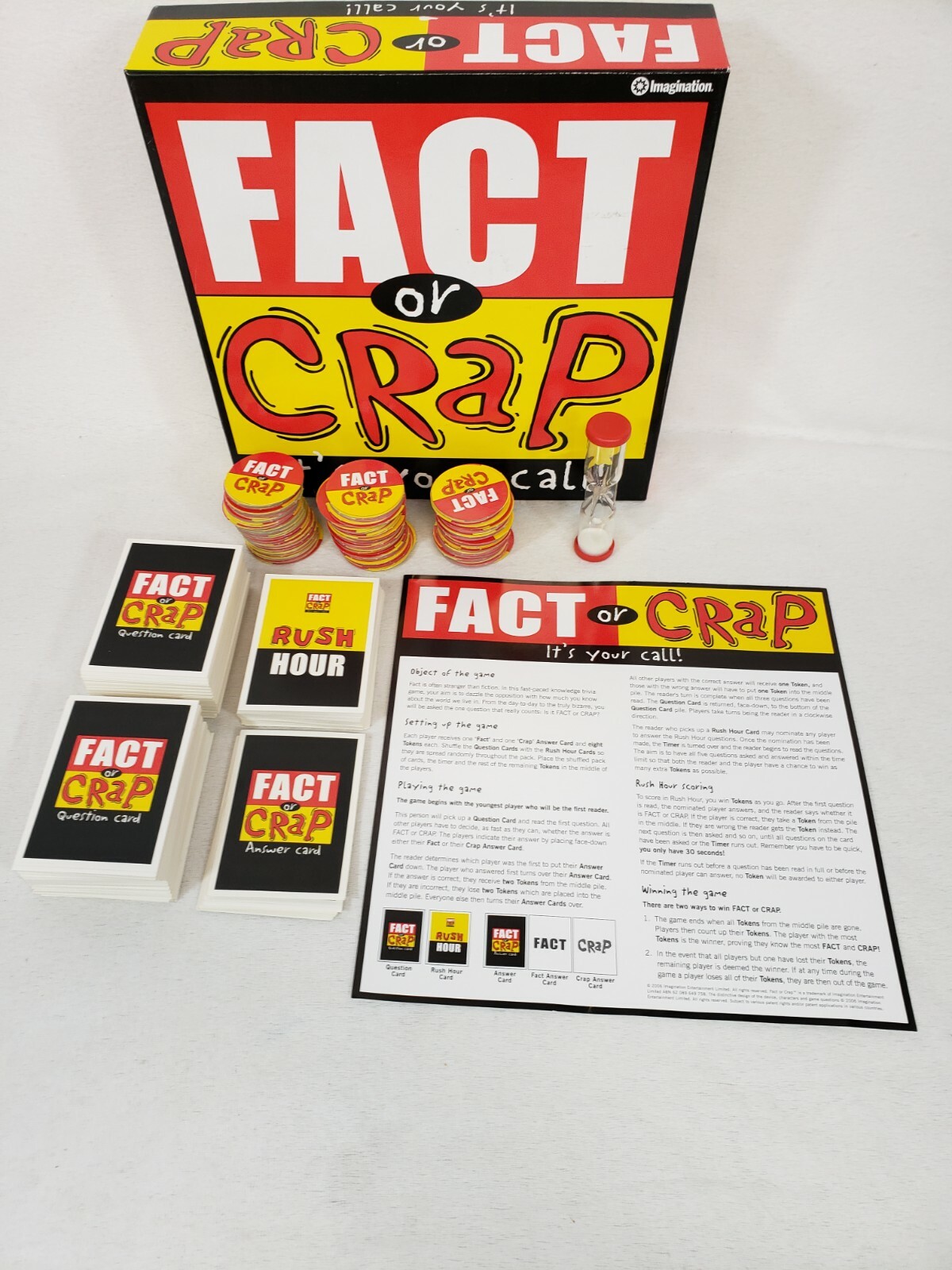 University Games Fact Or Crap Trivia Game Age 12 To Adult 3 – 8 Players