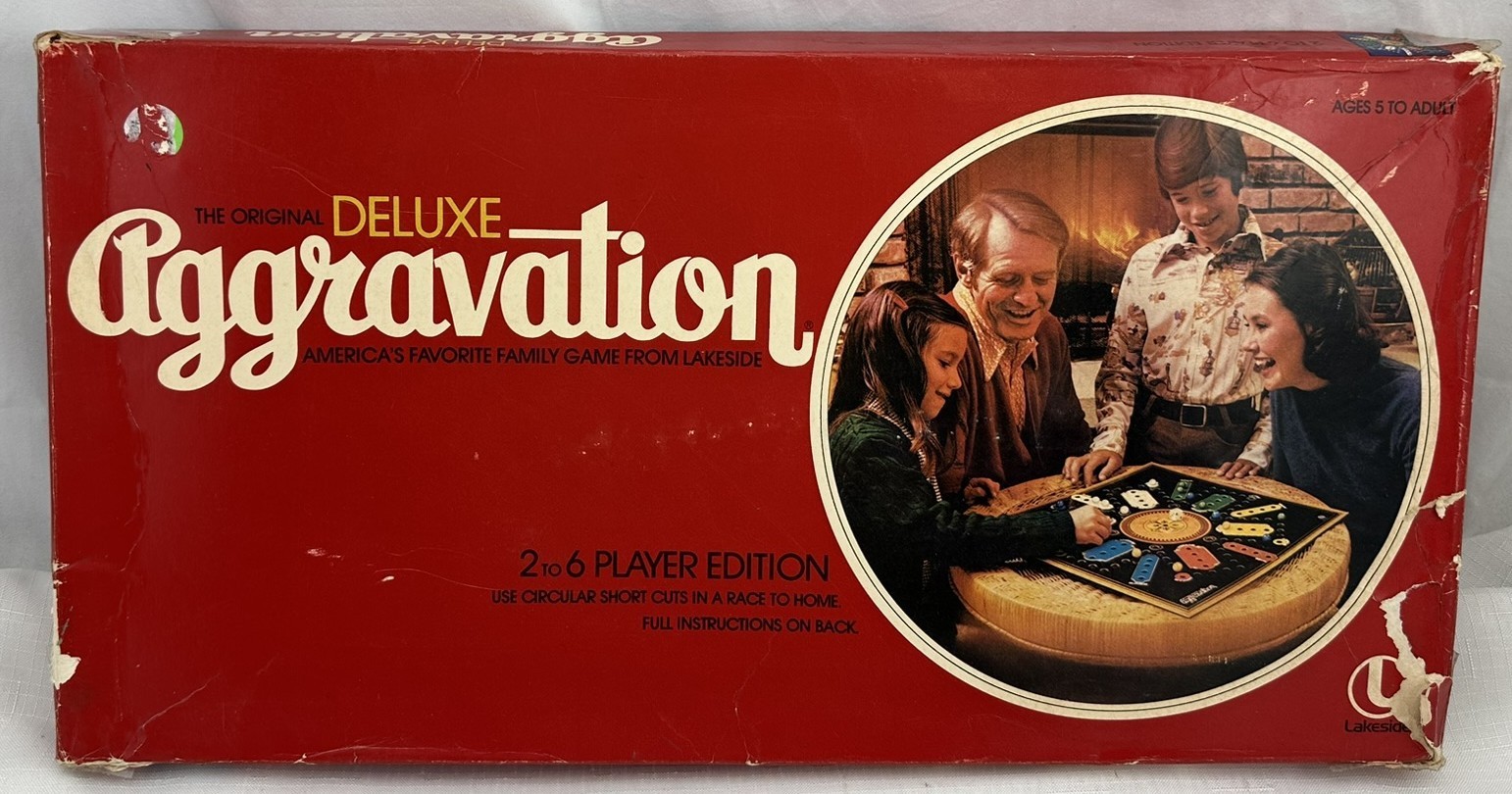 1982 Aggravation Game Deluxe Party Edition by Lakeside Complete in Good Cond