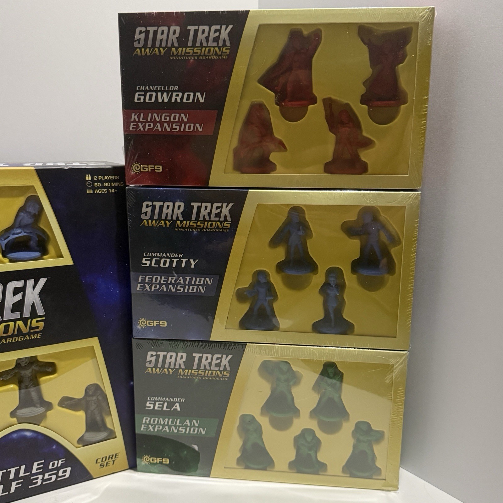 Star Trek Away Missions Board Game w/ 6 Expansions Gale Force Nine – Complete