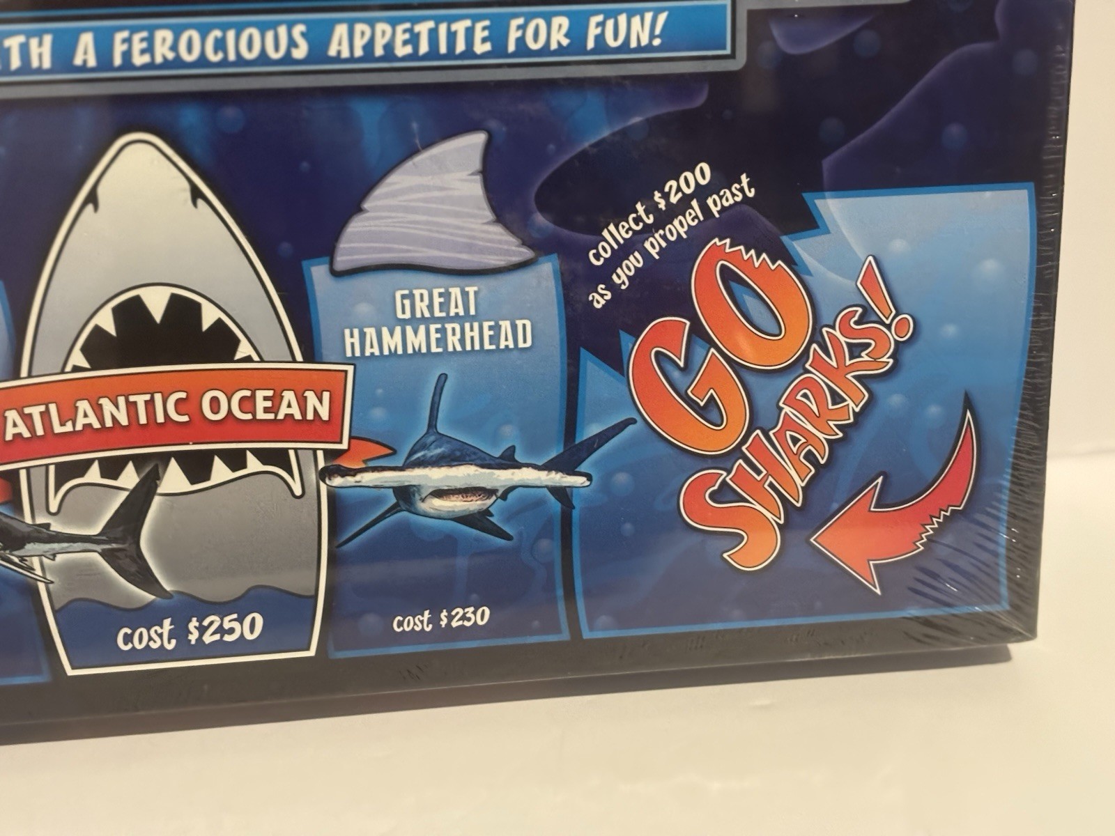 NEW Sharkopoly Board Game Ages 8 Up Shark Mania
