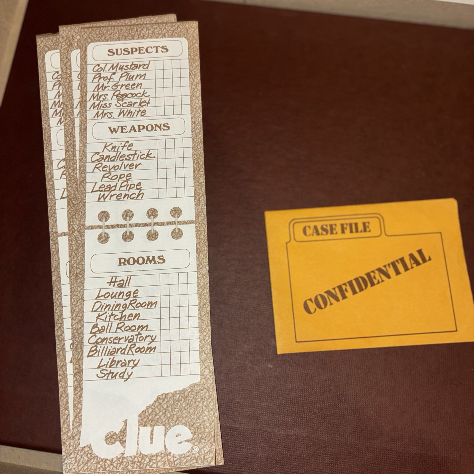 Clue Classic Detective Board Game 1986 Parker Brothers Complete 0045