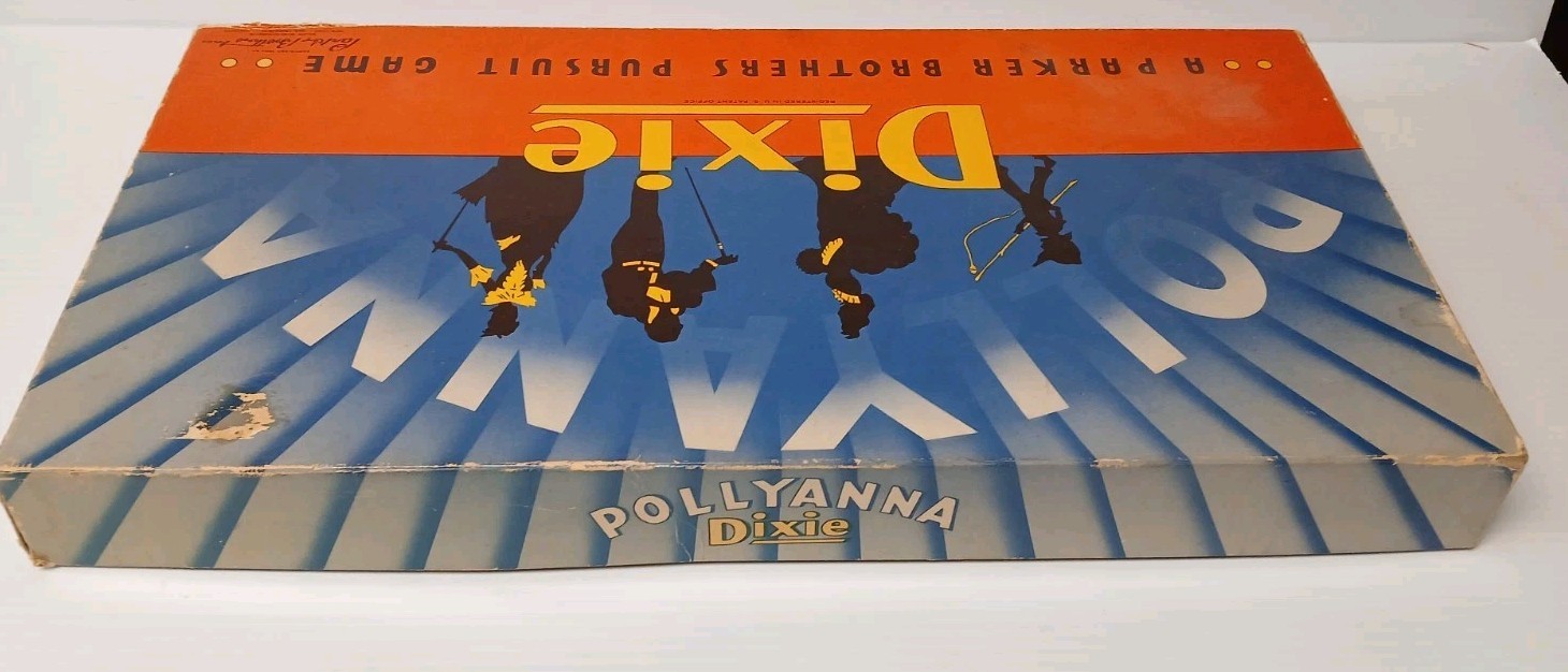 Vintage 1950s Pollyanna Dixie Board Game Parker Brothers Complete In Box