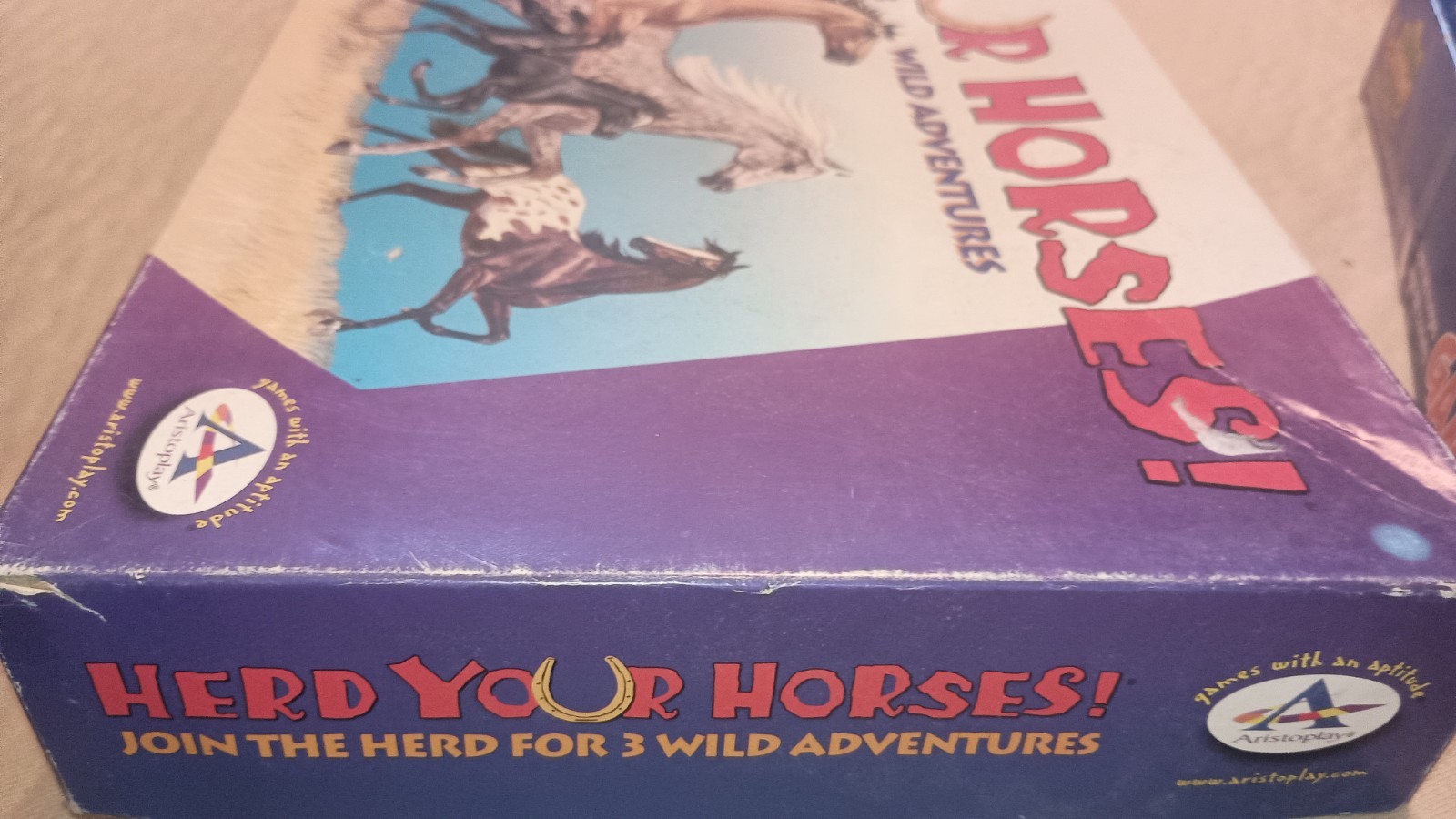 Vintage Herd Your Horses 1993 Western Board Game Aristoplay Complete Made in USA