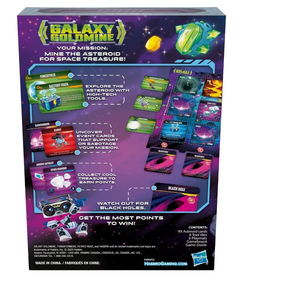 Hasbro Gaming Galaxy Goldmine Space Strategy Family Board Game F6426 New Sealed