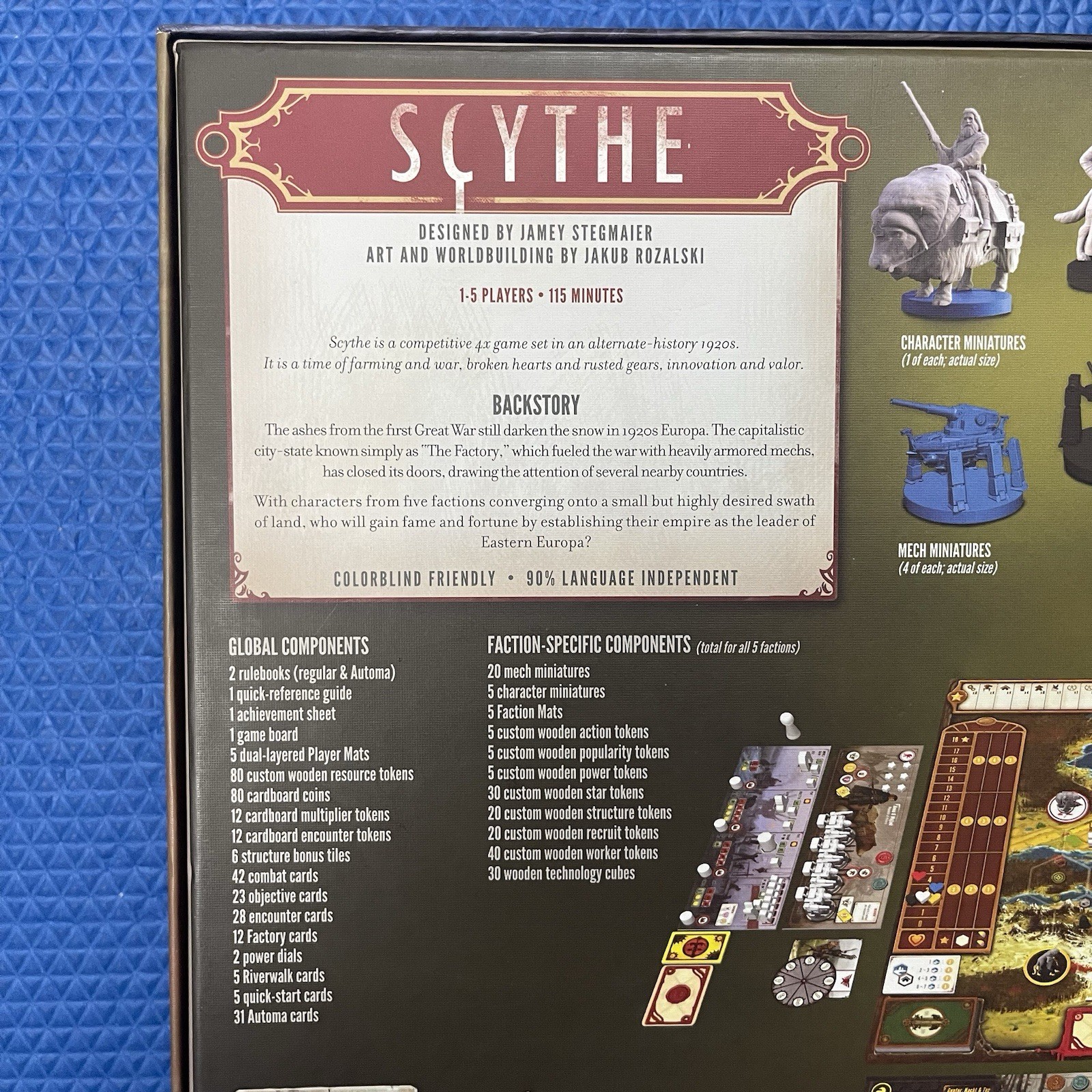 Scythe Board Game (2015 Stonemaier Games), Excellent Condition, *Read