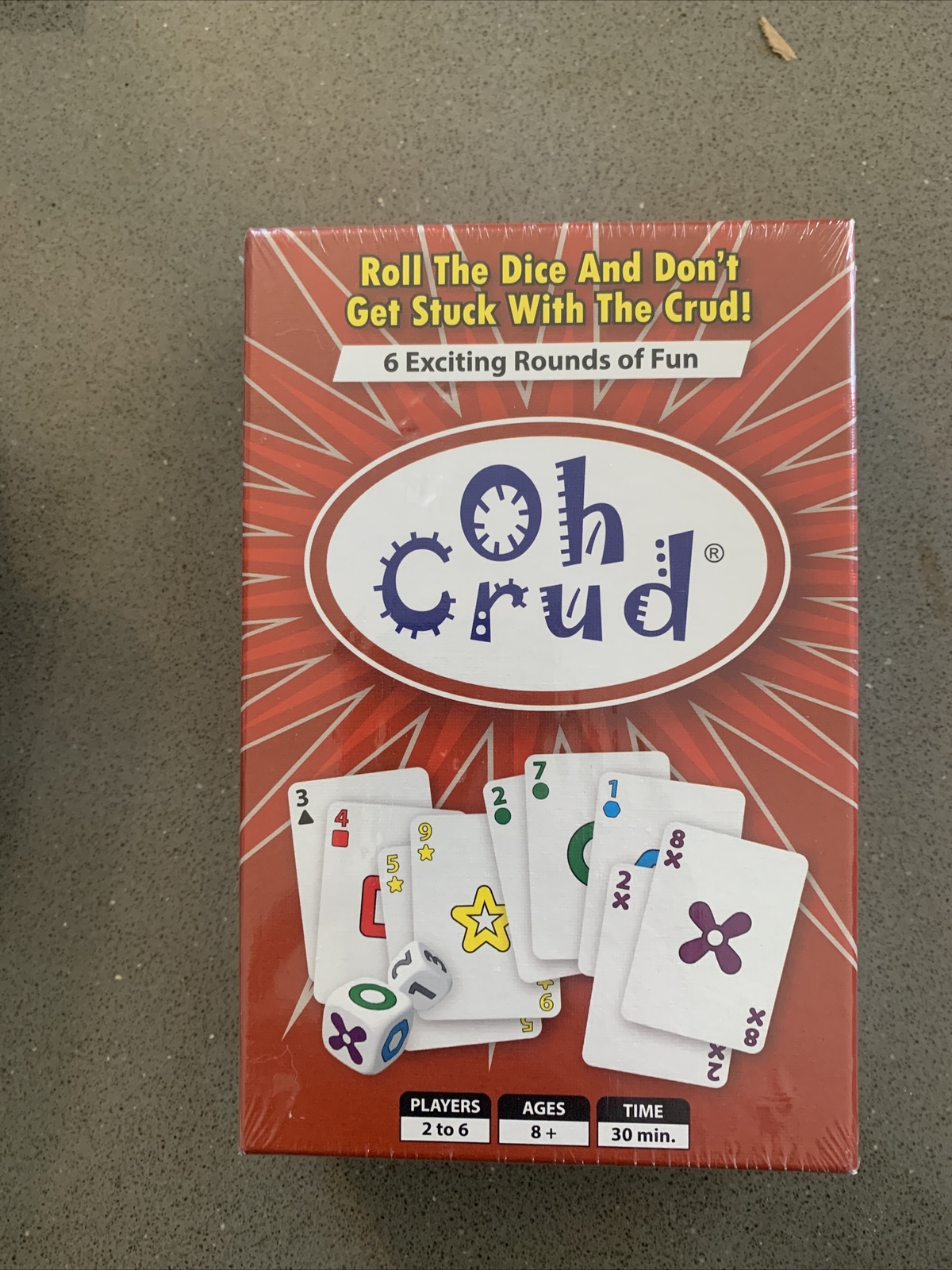 NEW Oh Crud Card & Dice Game Family Game for 2-9 Players Strategy Card Game