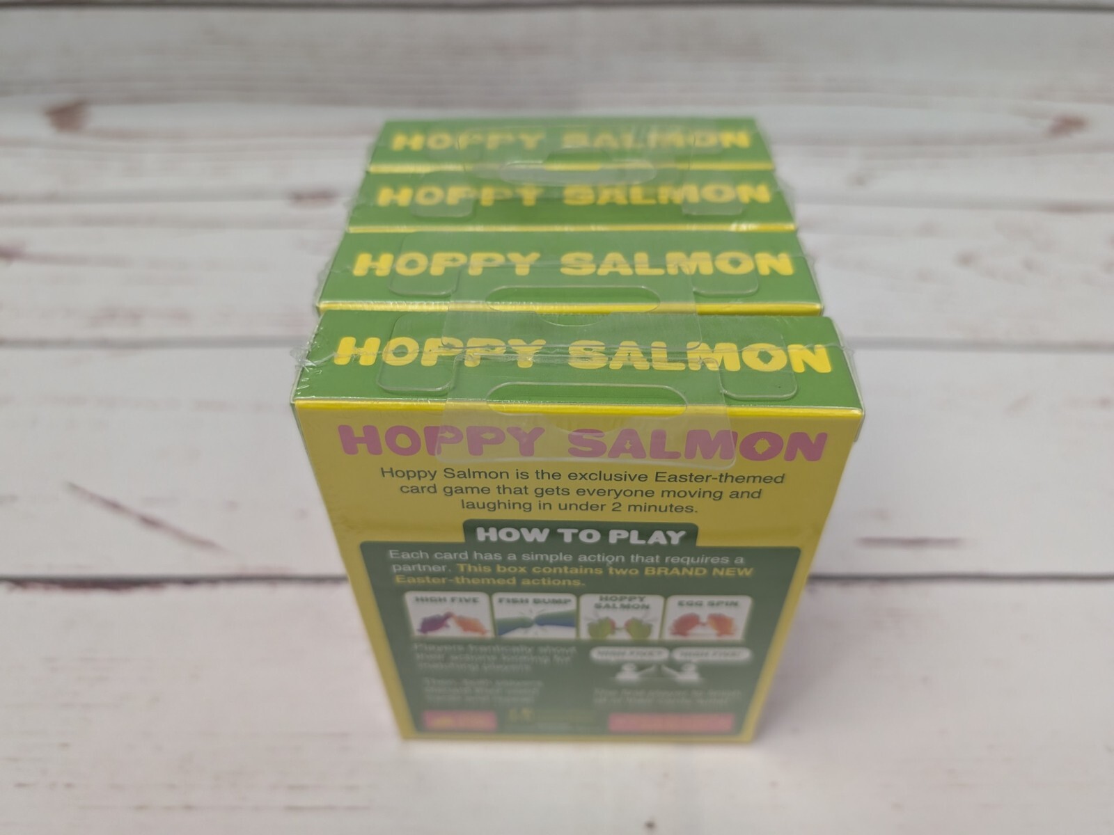 4 Hoppy Salmon Card Party Games NIS Exploding Kittens Easter Basket Gift Stuffer