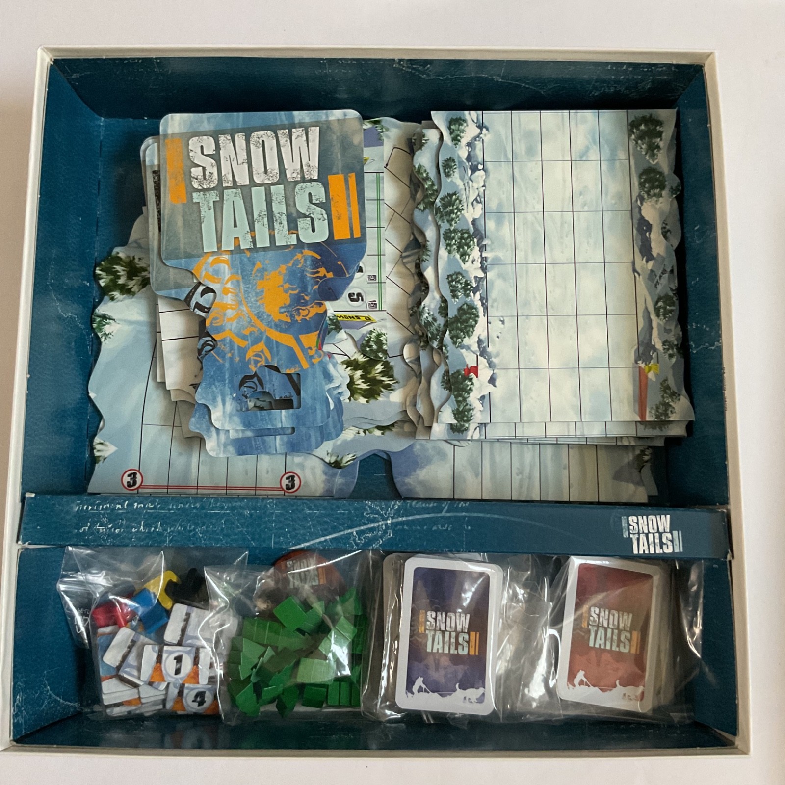Snow Tails TheSled Racing Board Game Asmodee 2nd Edition 2009 Complete