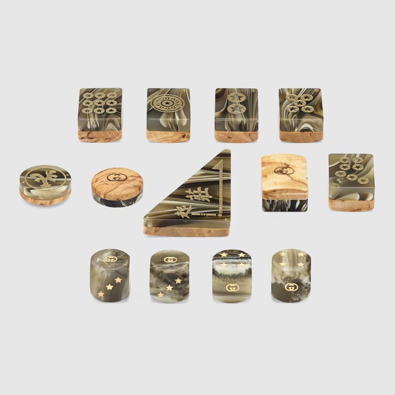 Gucci DECORATIVE MAHJONG SET WITH WEB Rare Collectible Gaming Set MSRP $23000