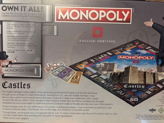 Monopoly English Heritage Castles Edition Board Game New from UK – Free Shipping