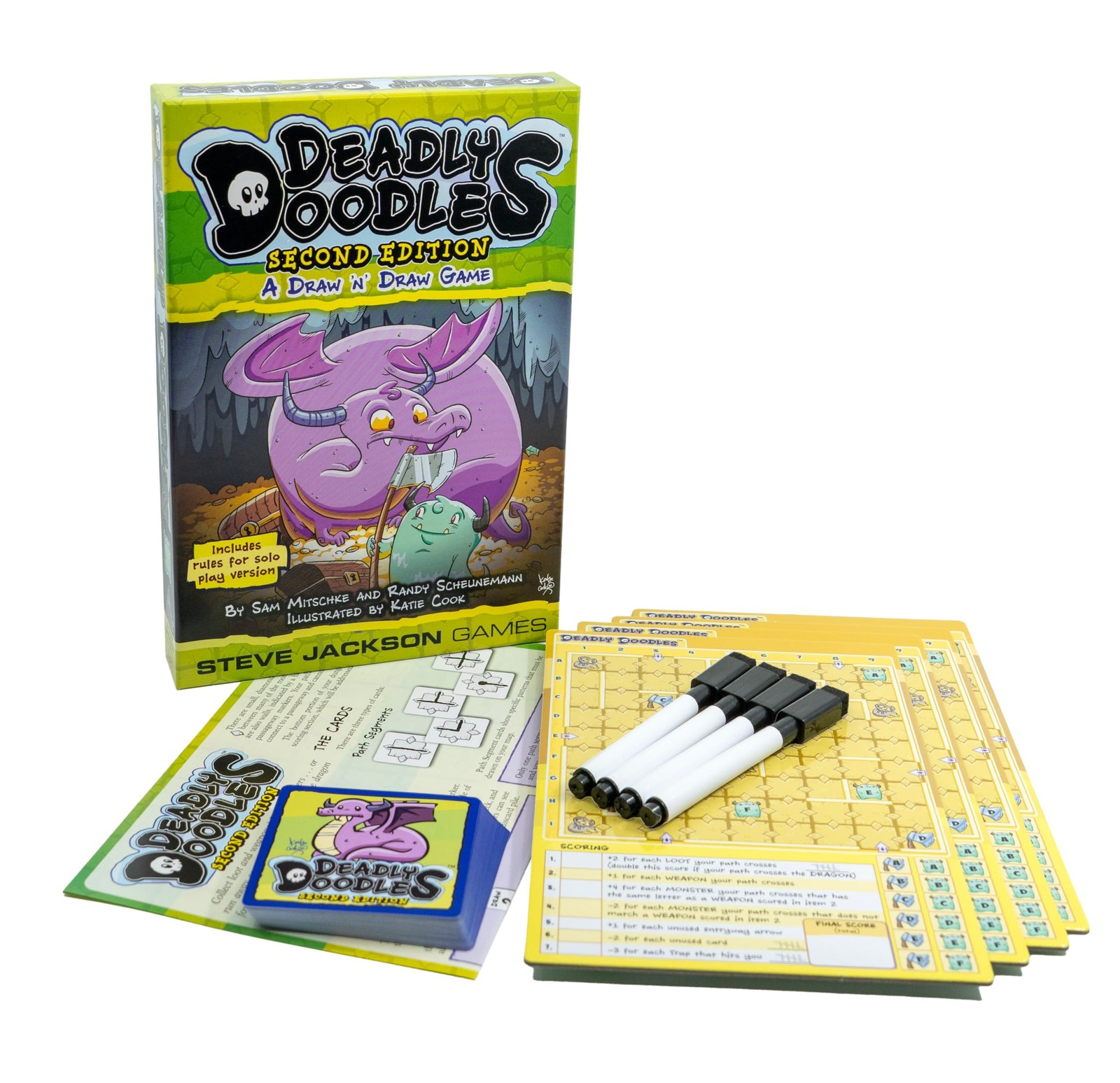 – Deadly Doodles Second Edition, A Draw ‘N’ Draw Game, for Ages 14 and Up