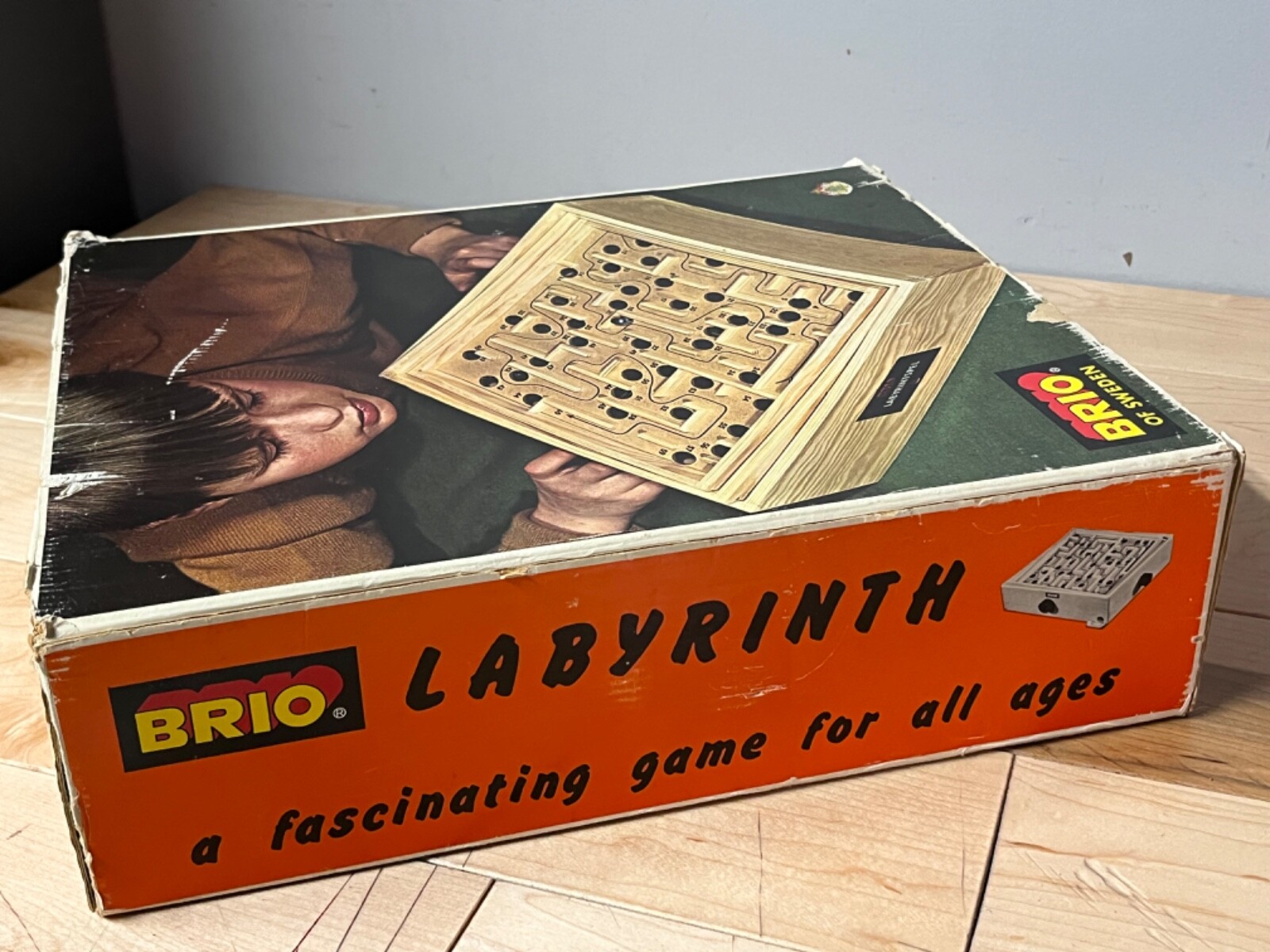 Vintage Brio Labyrint Game 31804 – w/Original Box – 1969 – Labyrinth
