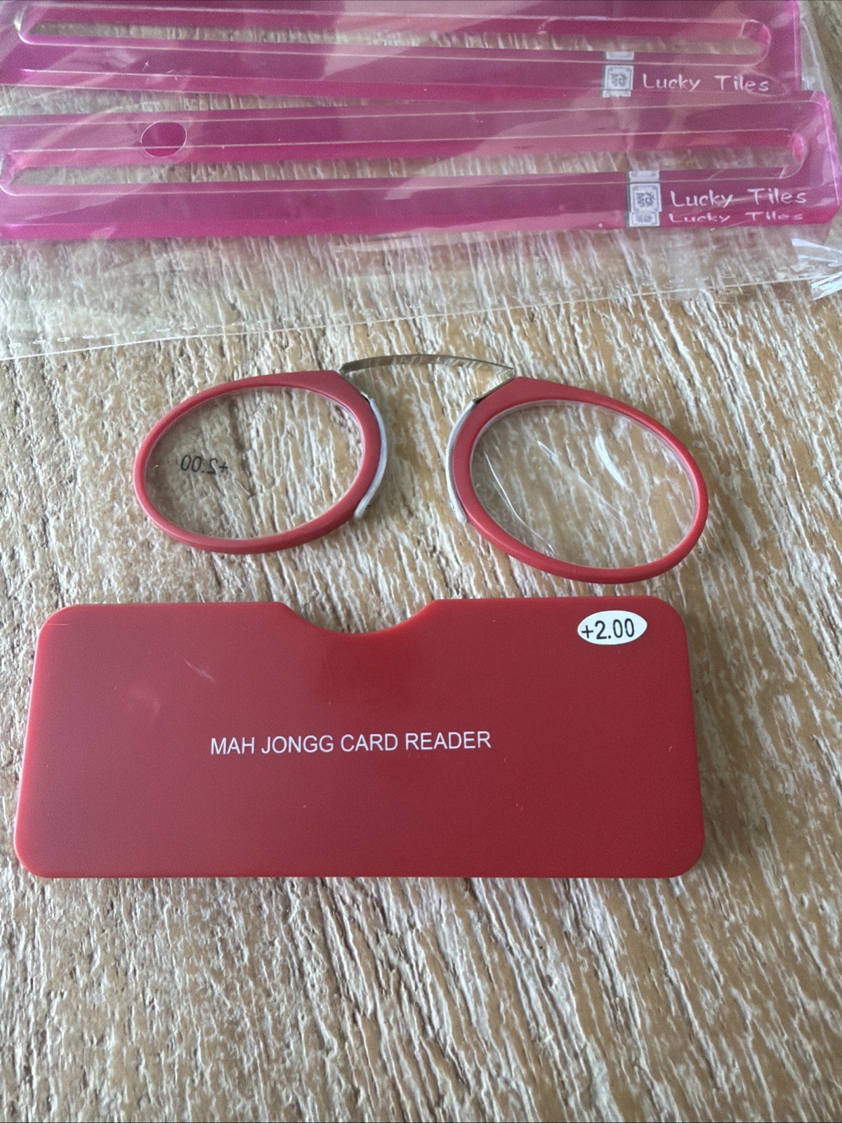 4 PackMahjong LineReader Mahjong Line Finder Lucky Tiles Card Guide& +2.00reader