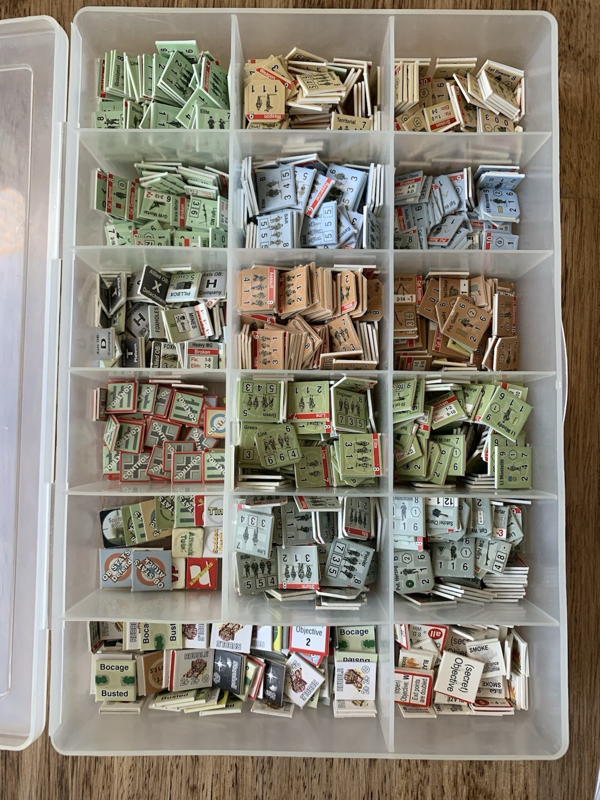 GMT Combat Commander GMT battle pack number 1-5, 7 Not sure complete Counters
