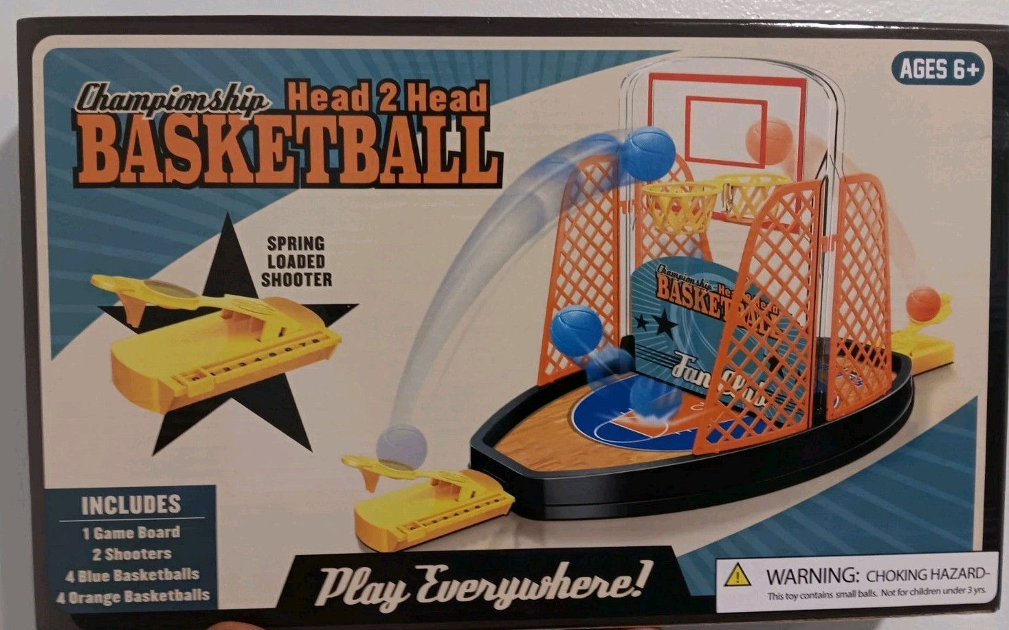 Championship Head 2 Head Basketball Tabletop Game Play Everywhere Sealed Parts