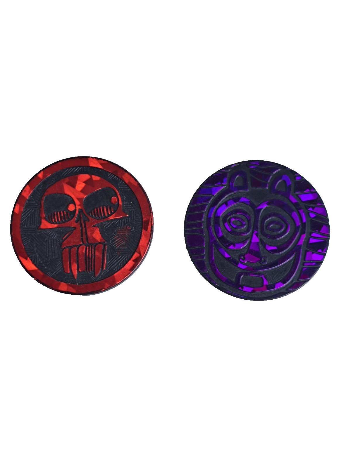 PAIR of AUTHENTIC THE WORLD POG FEDERATION SLAMMERS- 1990