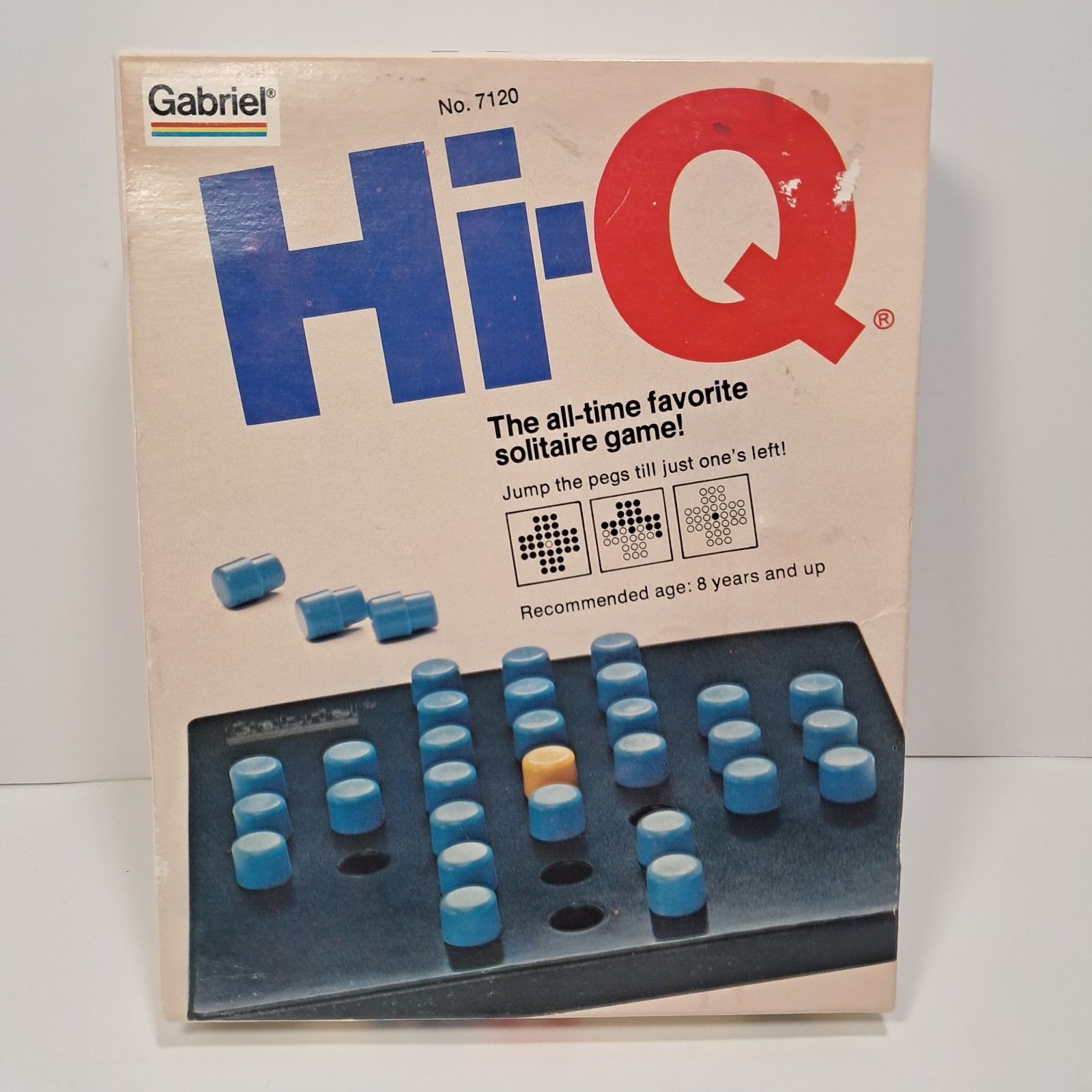 Hi-Q Solitaire Game Vintage 1978 Gabriel No.7120 Strategy COMPLETE