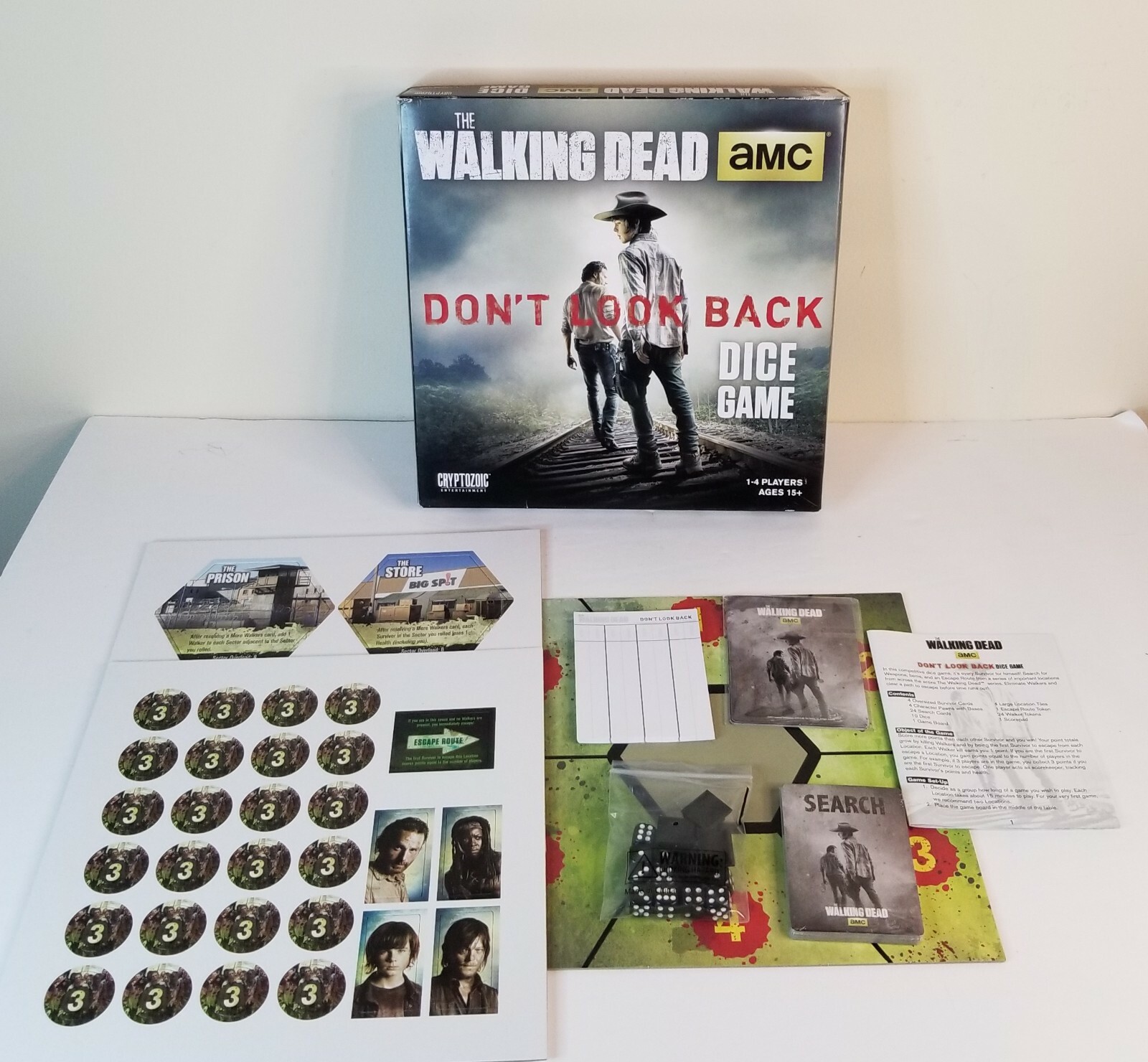 The Walking Dead Don’t Look Back Dice Game New Open Box Cryptozoic 2014