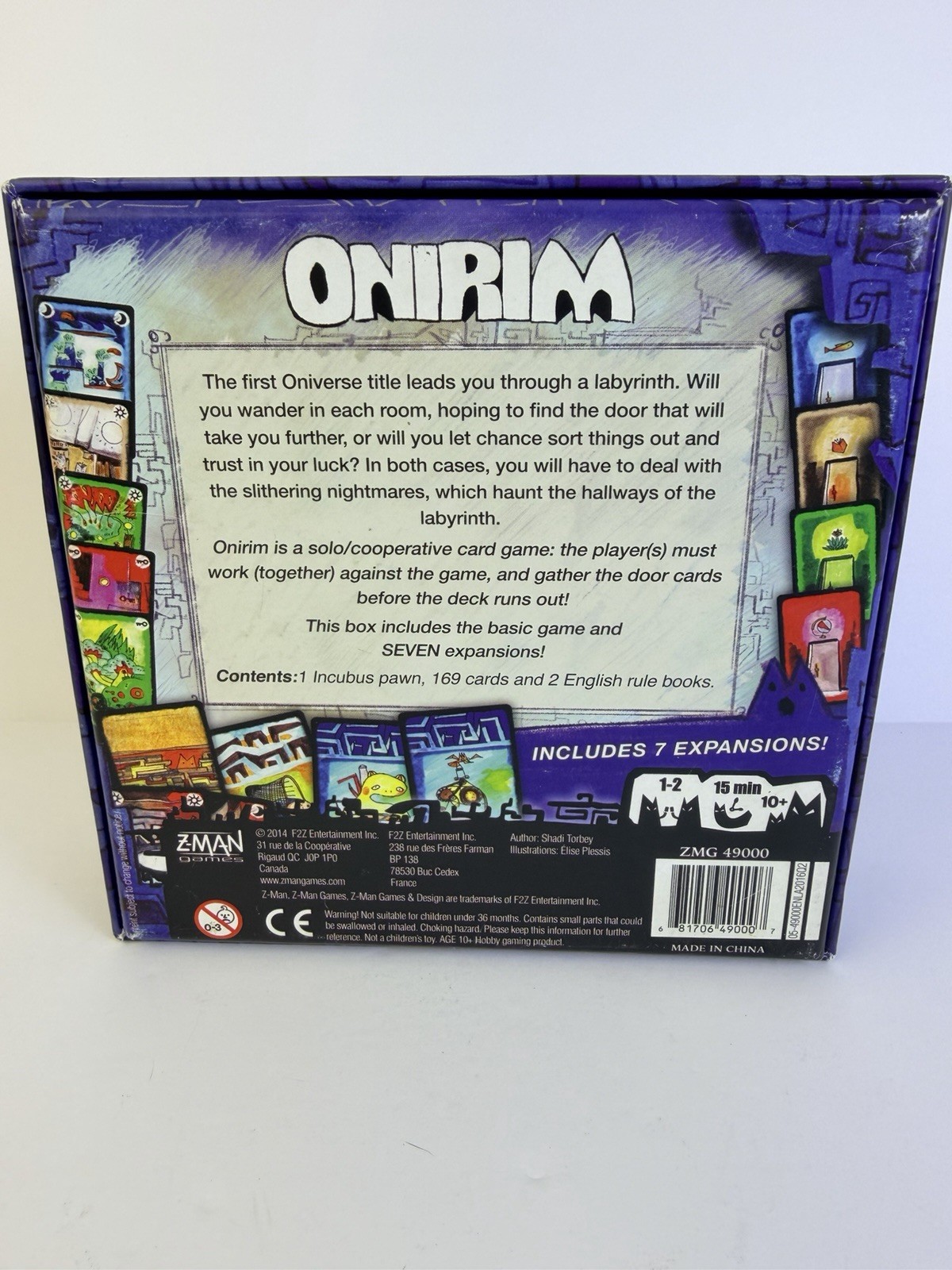 Shadi Torbey ONIRIM Card Game +7 Expansions 2019 Partially Sealed Complete
