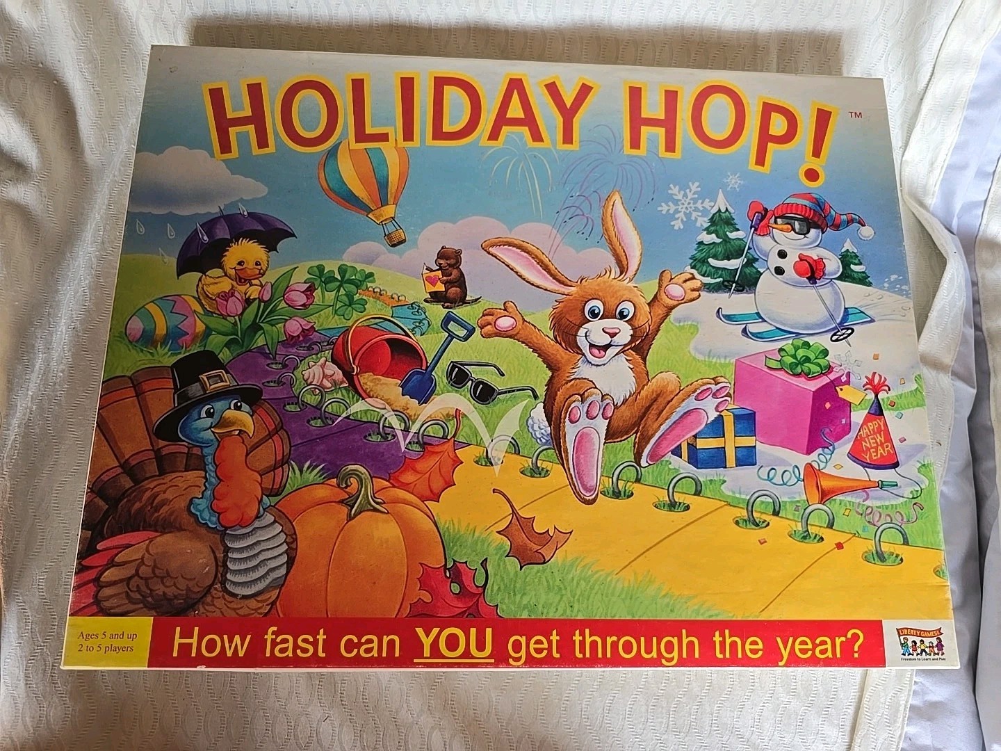 Holiday Hop Board Game By Liberty Games RARE !!
