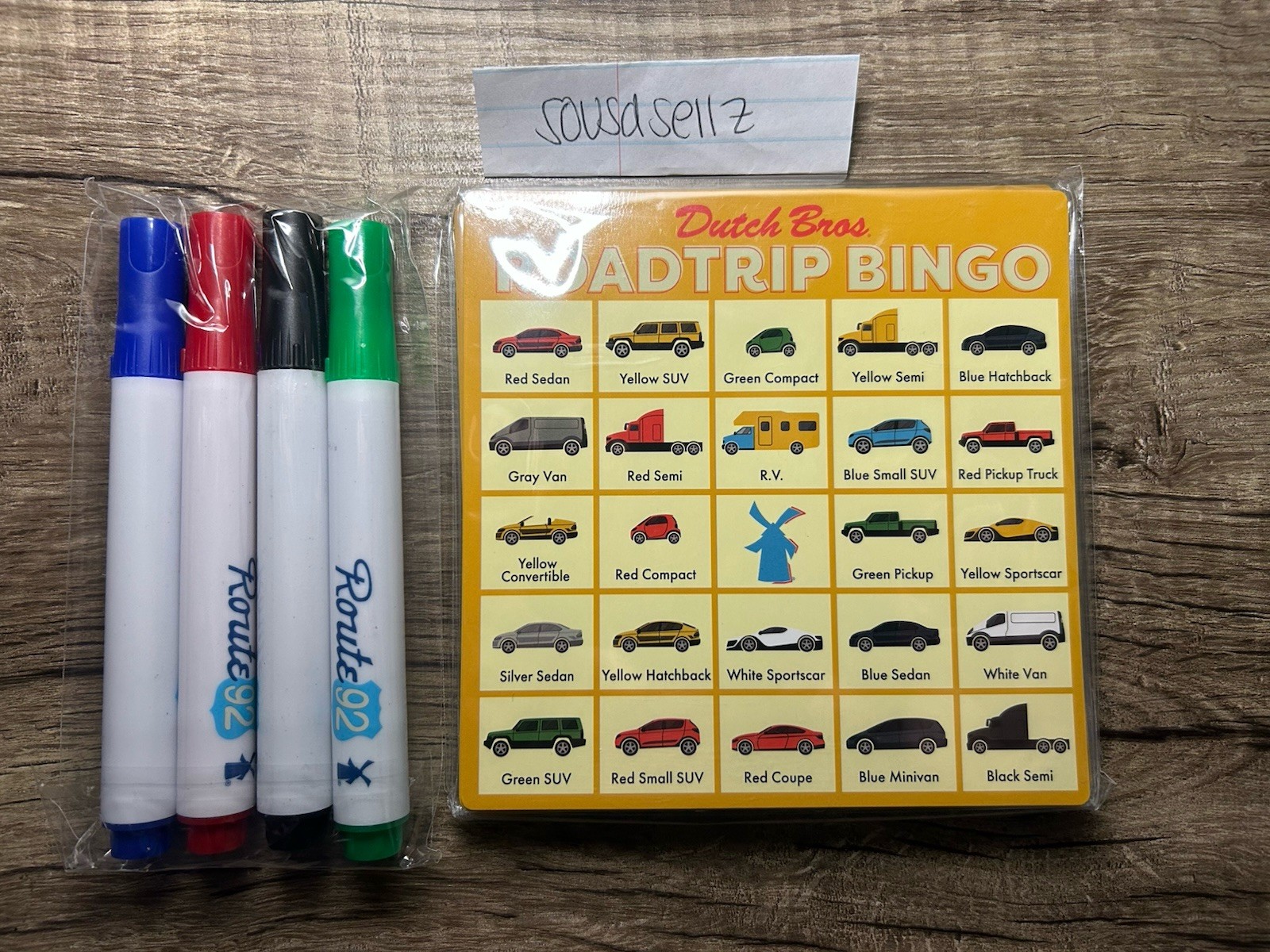 NEW Exclusive Dutch Bros Road Trip 92 Game Set and Set Of Markers