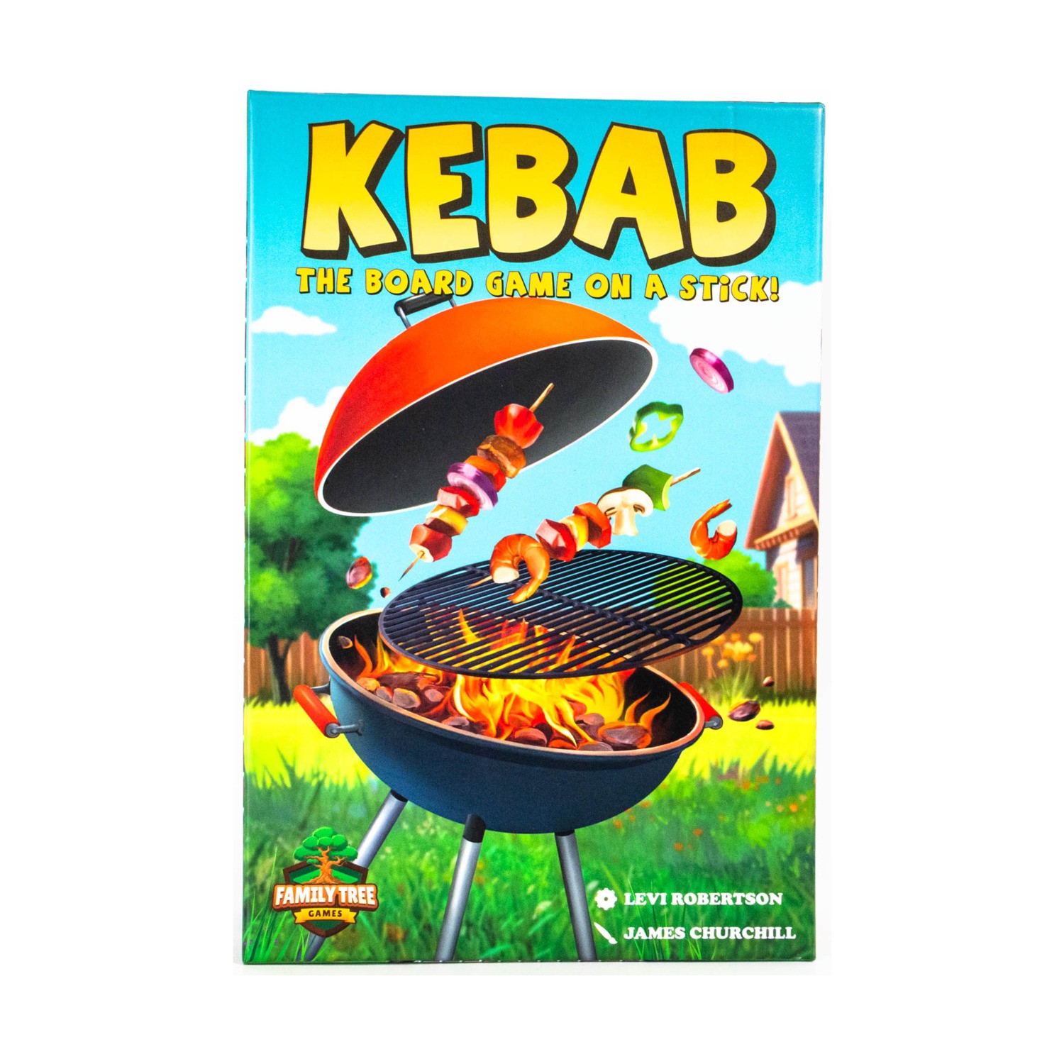 Family Tree Board Games Kebab – The Board Game on a Stick Box New
