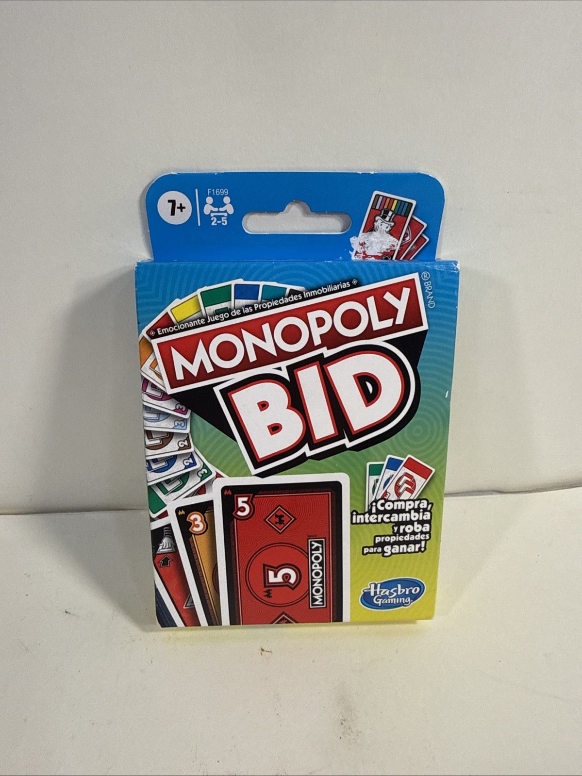 Monopoly Bid Card Game Hasbro 2021 NEW Sealed Complete Fast Fun