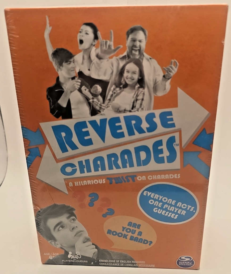 Spin Master Original Reverse Charades Card Game Party Game New Sealed