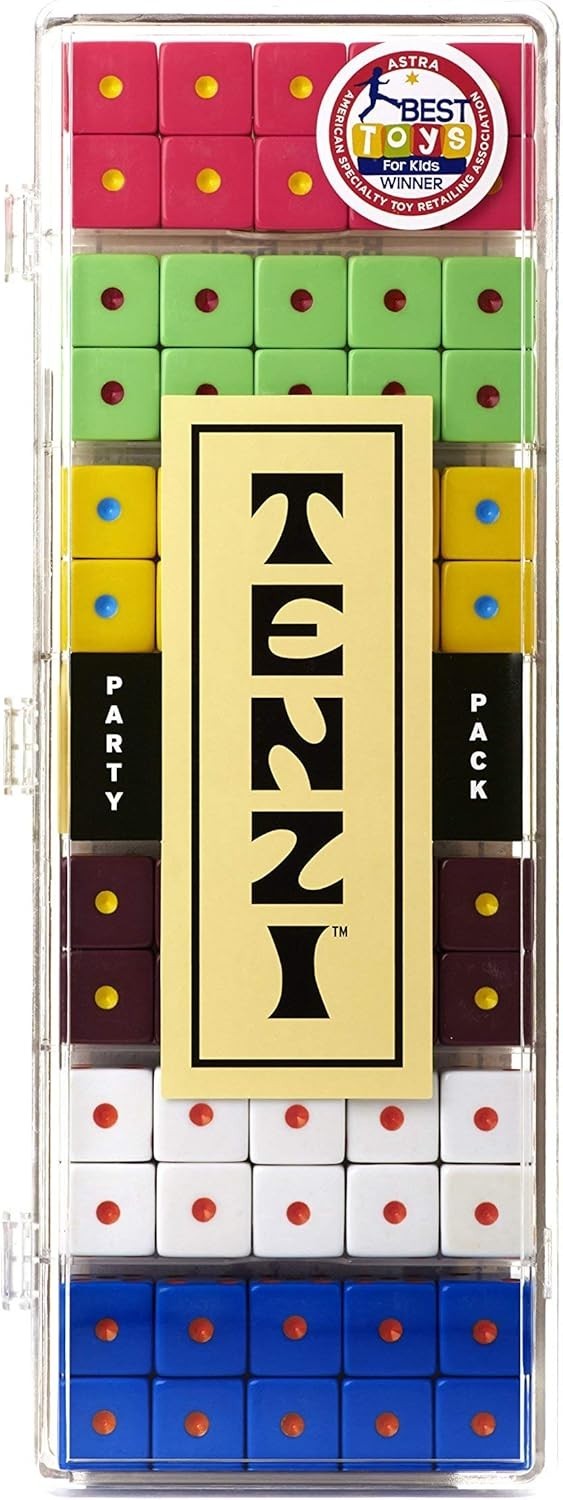 World’s Fastest Dice Game: Tenzi Party Pack for 2-6 Players, Colors May Vary