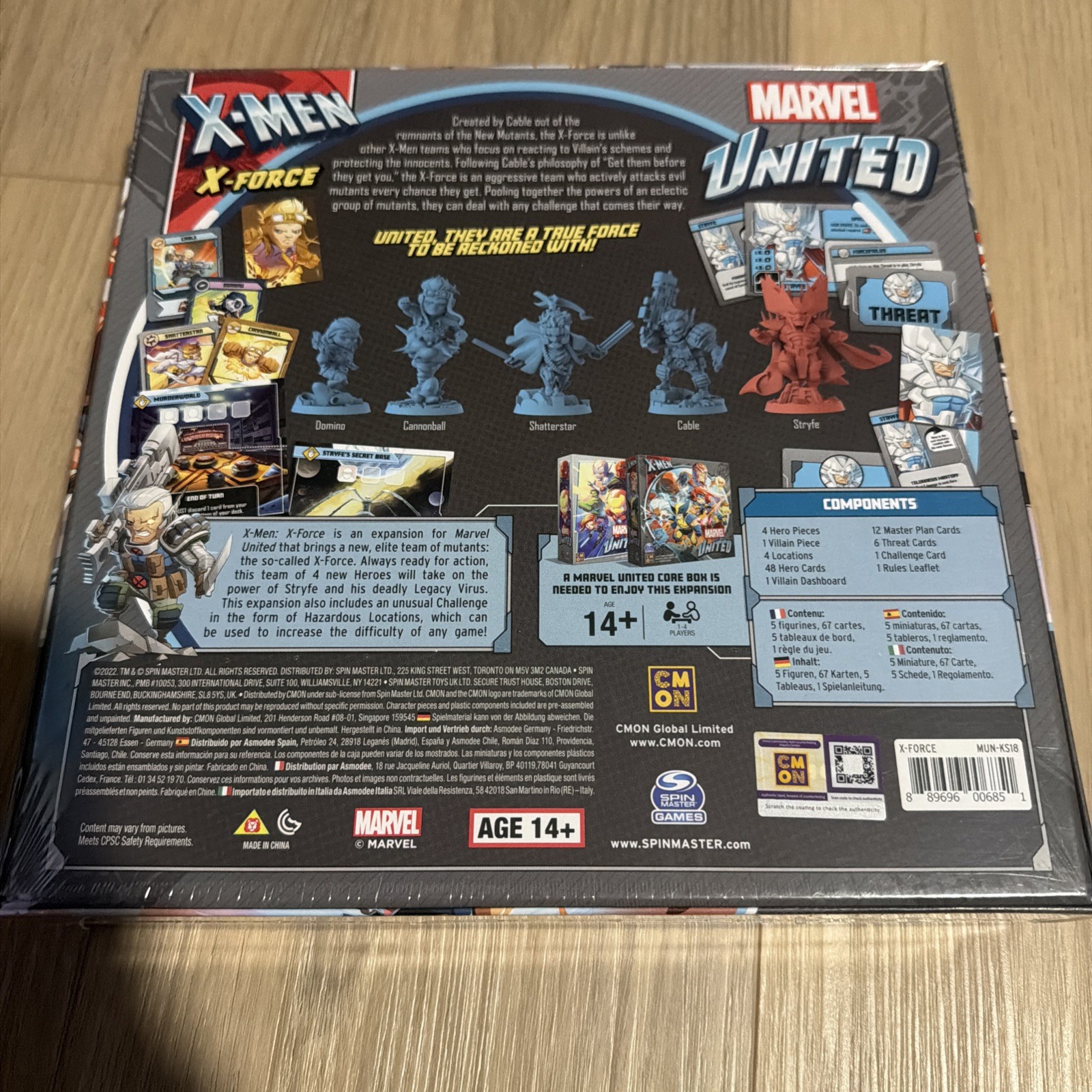 New Marvel United Lot of 6 Kickstarter Expansions CMON SPIN MASTER