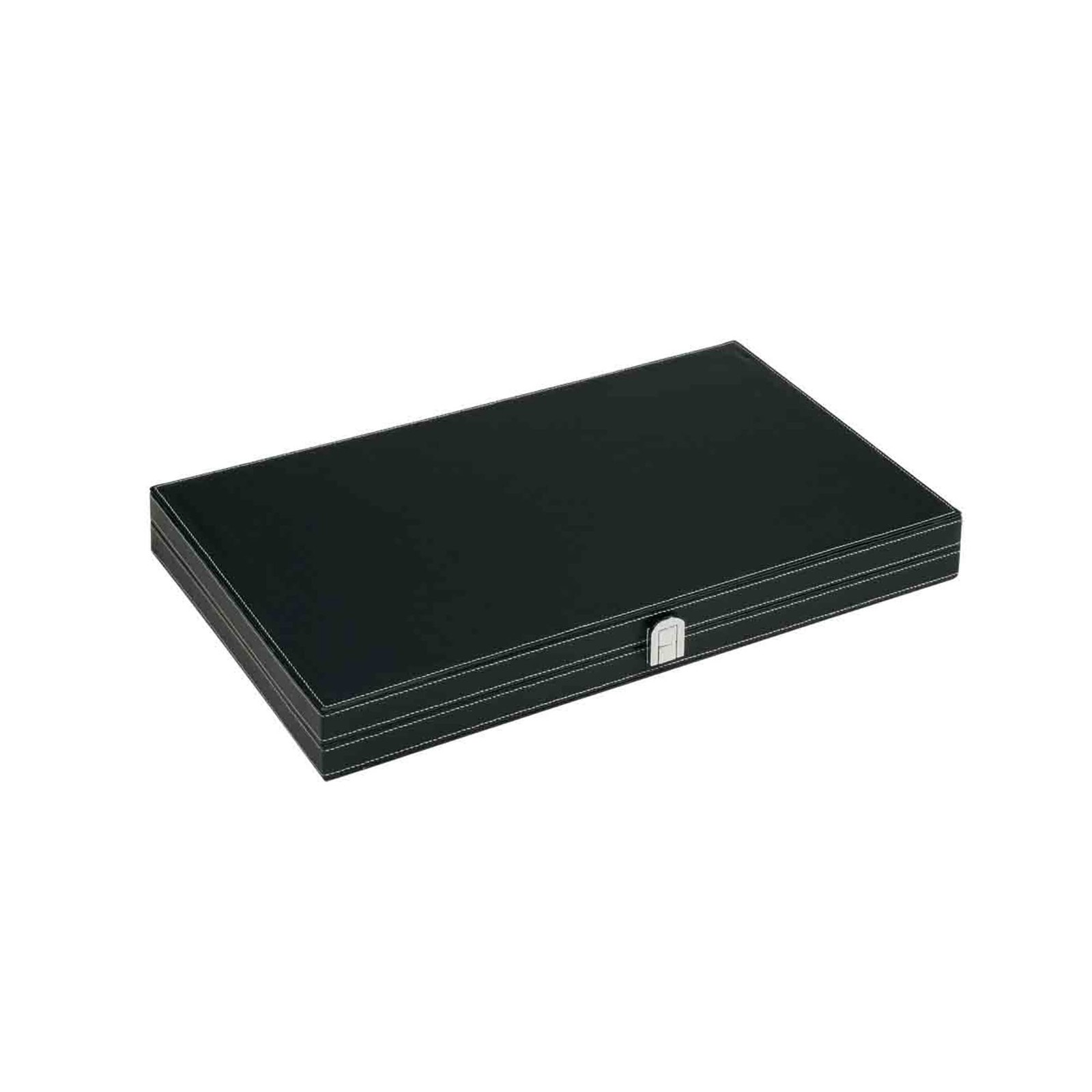 Mainstreet Classics 18 Inch Backgammon Set Leatherette Portable Board Game Case