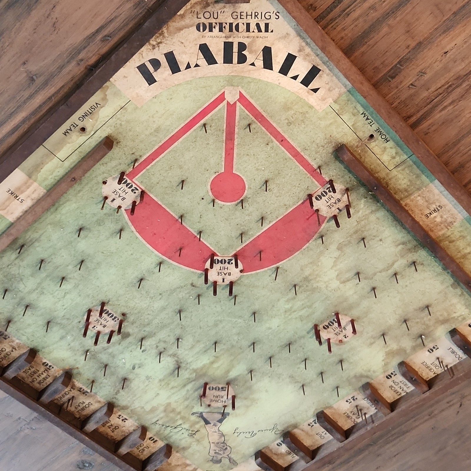 Lou Gehrig’s Official Baseball Board Game Sports Theme Vintage