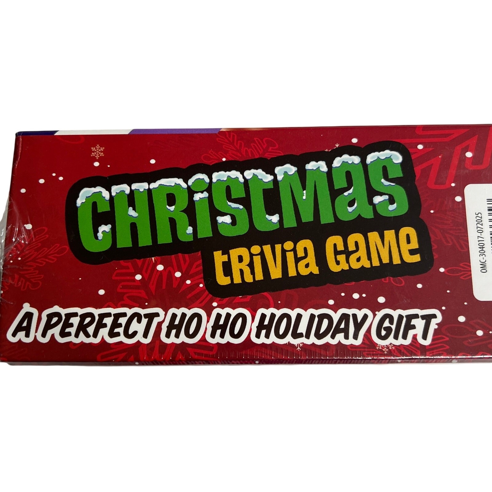 OUTSET Christmas Trivia Game Family Holiday Party Card Game Red Sealed