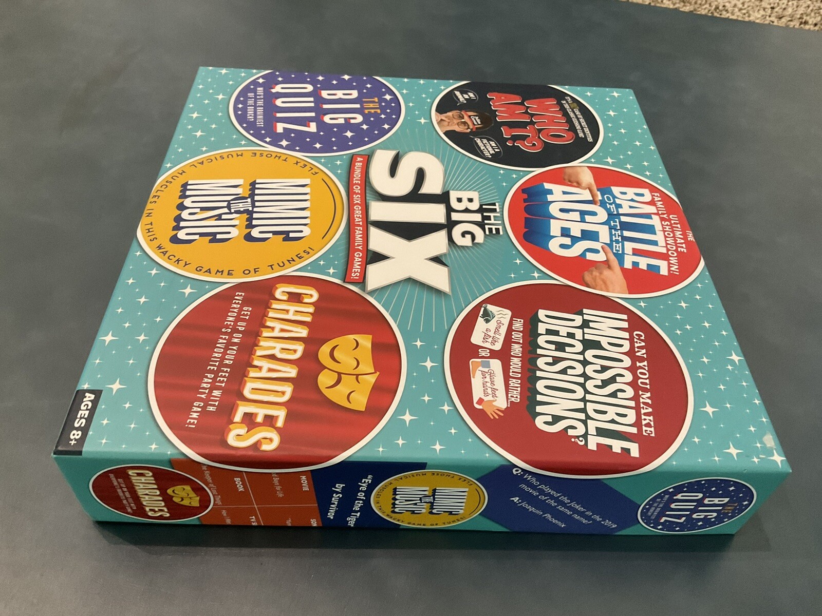 The Big Six Board Game (2019) 6 games in one