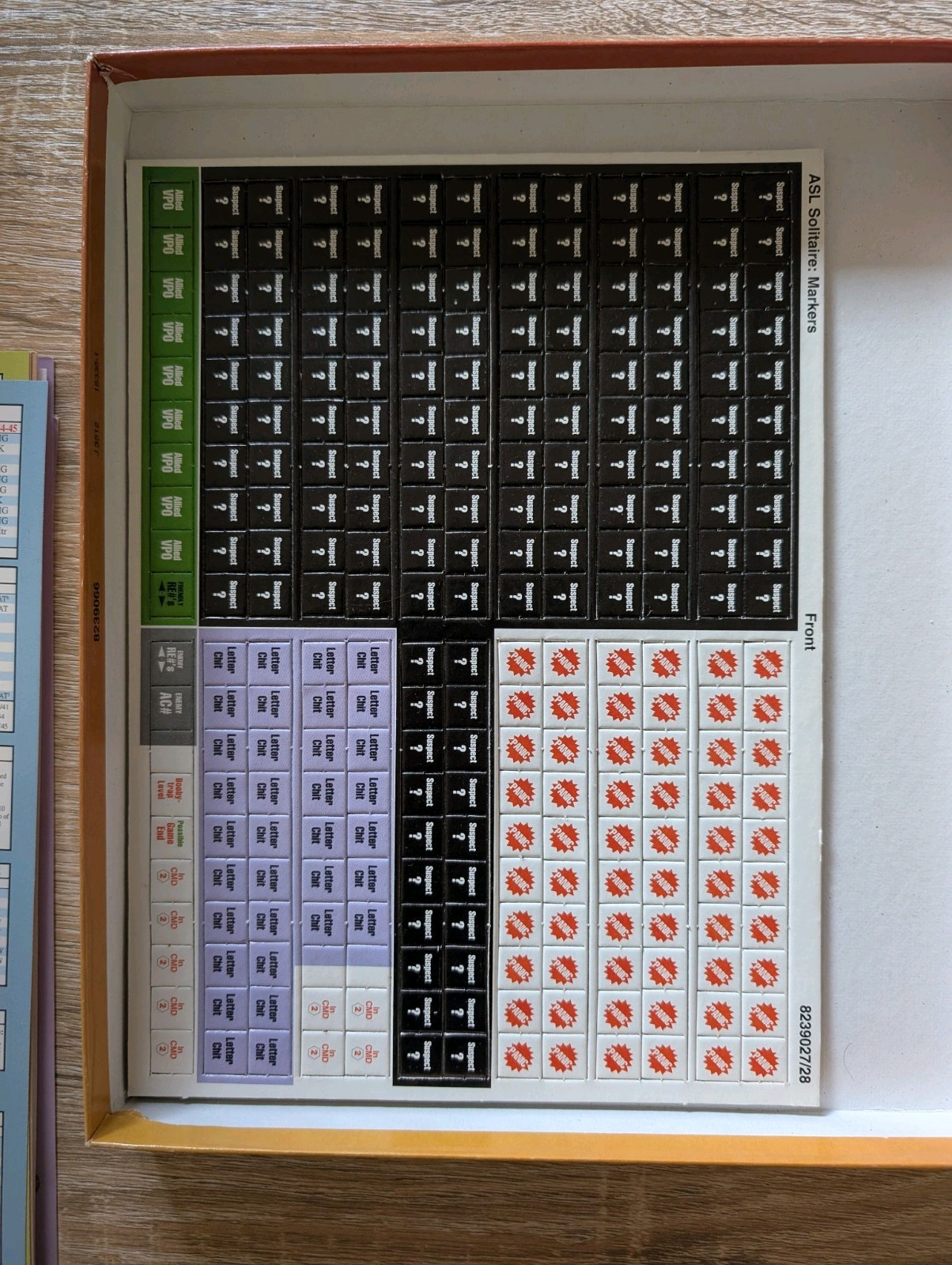 Solitaire ASL (SASL) 1st Edition Board Game