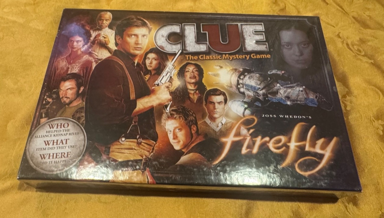 Clue The Classic Mystery Game Joss Whedon’s Firefly Edition Complete NEW Sealed