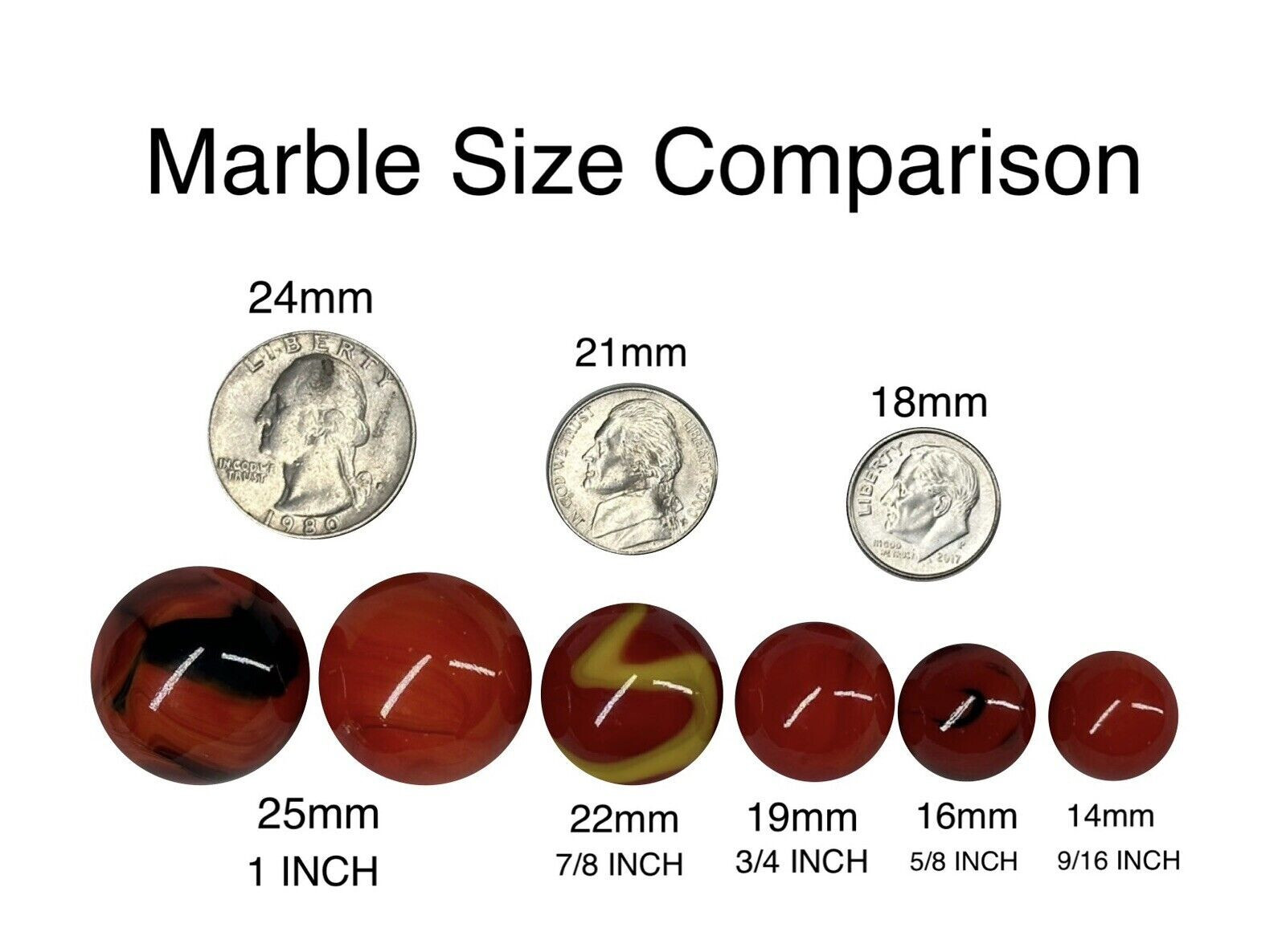 30 LARGE 1″ (25mm) Replacement Marbles Aggravation Board game Solid Color GLASS