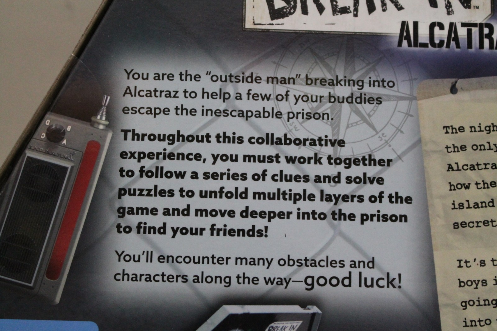 Playmonster Break In Alcatraz Escape Game Ages 10+ 1-6 Players New! Sealed