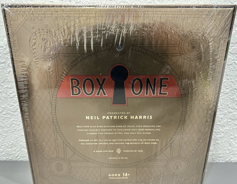 BOX ONE PRESENTED BY NEIL PATRICK HARRIS BOARD GAME (BRAND NEW SEALED)-