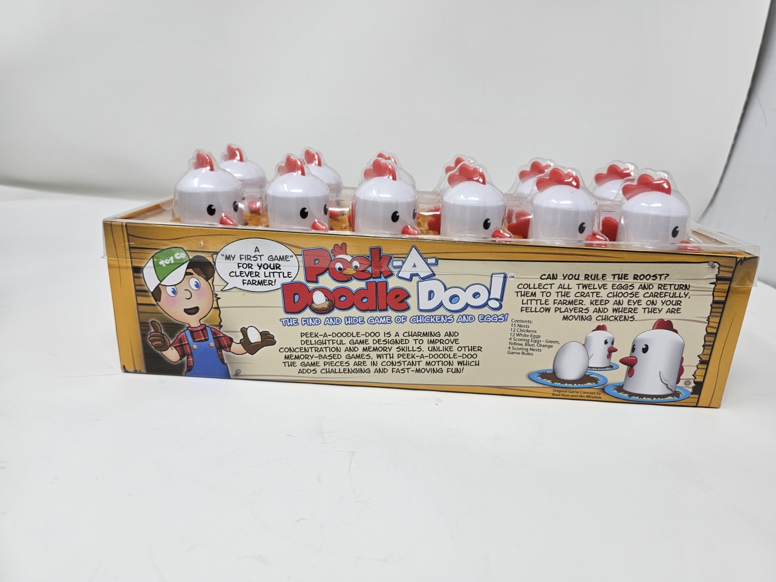 Peek-A-Doodle Doo! Board Game – Fat Brain Toy Co – Complete Memory Game for Kids